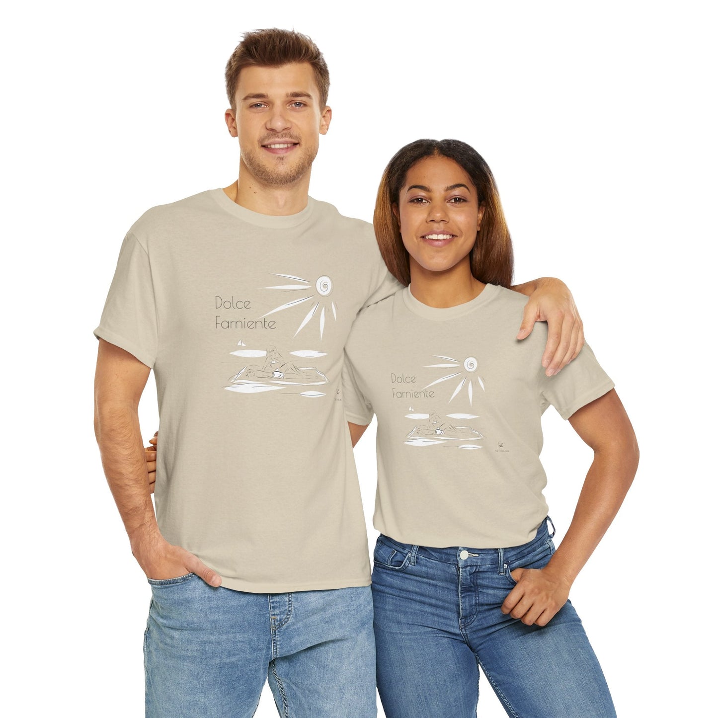"Dolce Farniente" T-shirt unisexe 100% coton éco - responsable - The Corsicaner