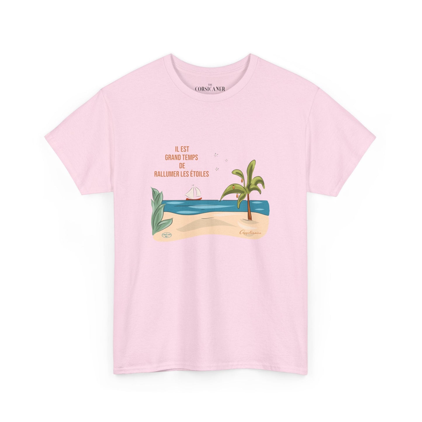 "Il est grand temps de rallumer les étoiles" - T-shirt unisexe 100% coton éco - responsable - The Corsicaner
