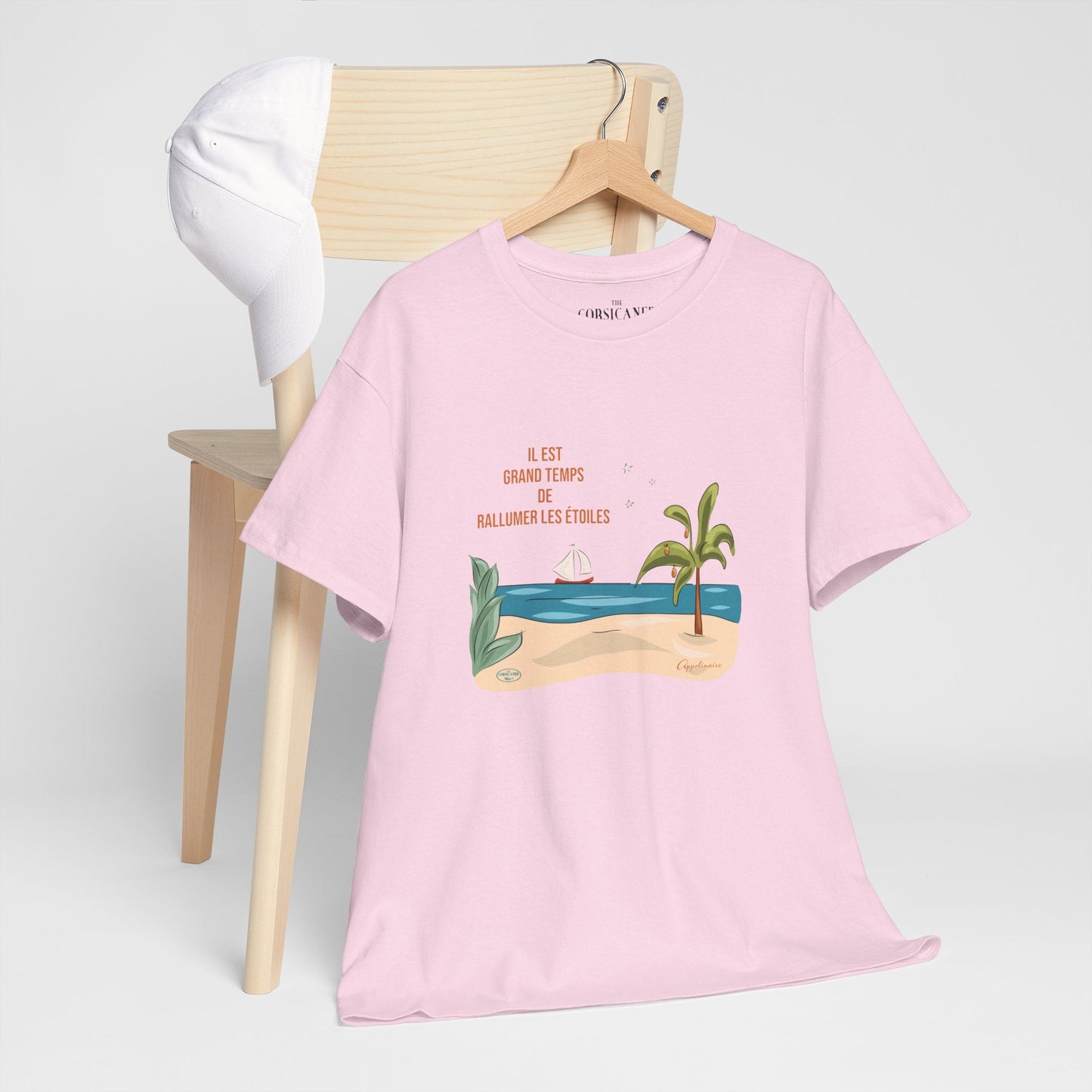 "Il est grand temps de rallumer les étoiles" - T-shirt unisexe 100% coton éco - responsable - The Corsicaner