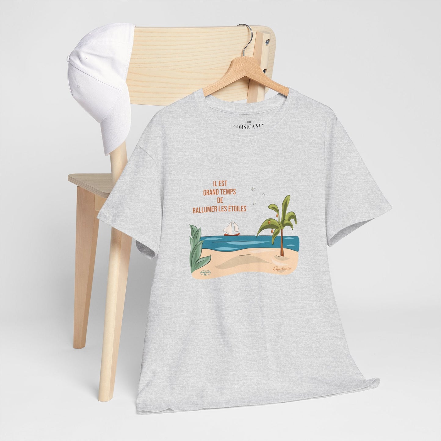 "Il est grand temps de rallumer les étoiles" - T-shirt unisexe 100% coton éco - responsable - The Corsicaner