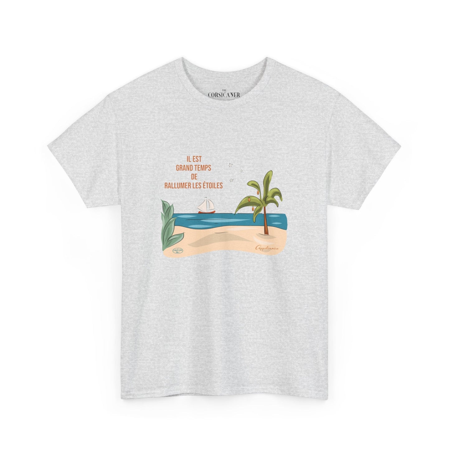 "Il est grand temps de rallumer les étoiles" - T-shirt unisexe 100% coton éco - responsable - The Corsicaner