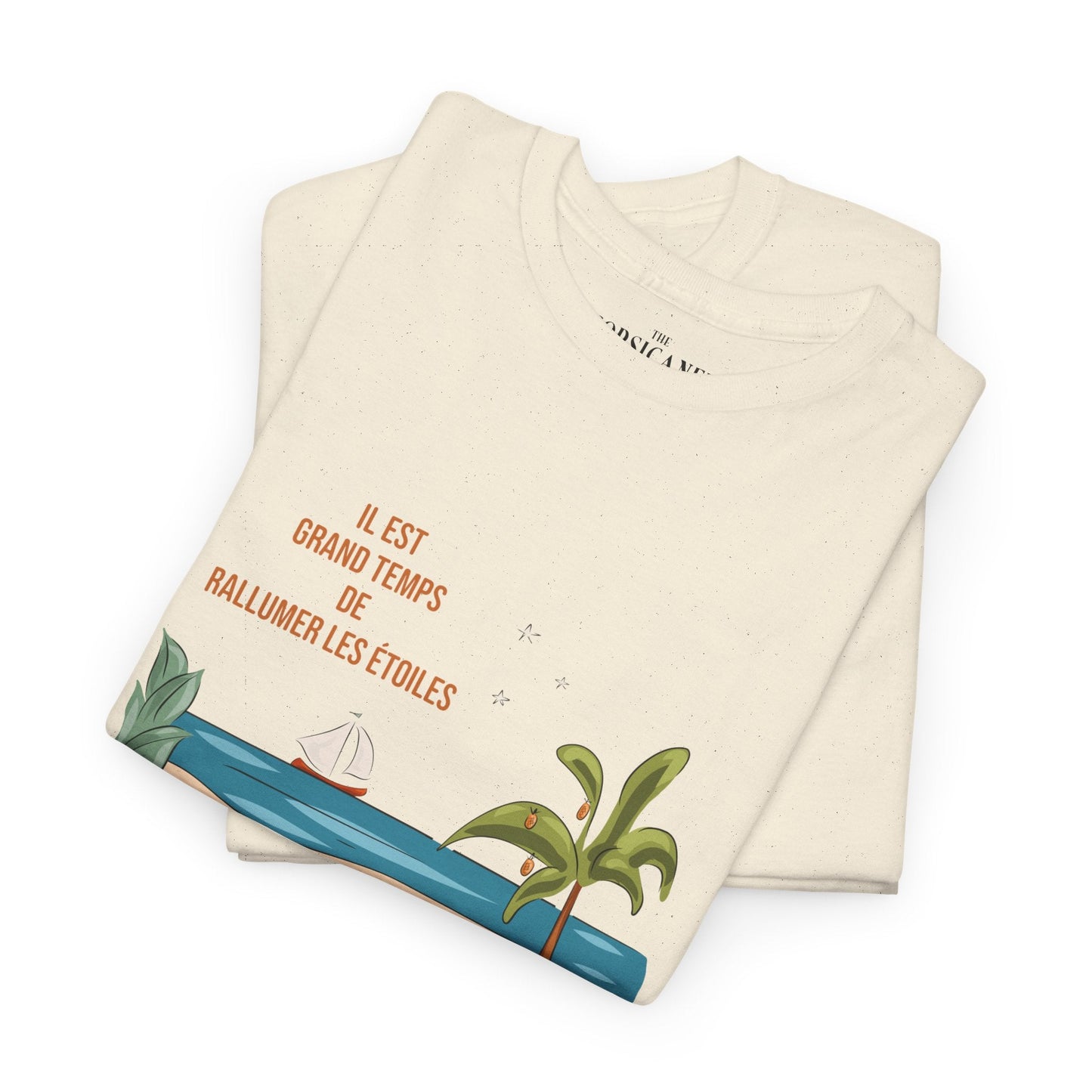 "Il est grand temps de rallumer les étoiles" - T-shirt unisexe 100% coton éco - responsable - The Corsicaner