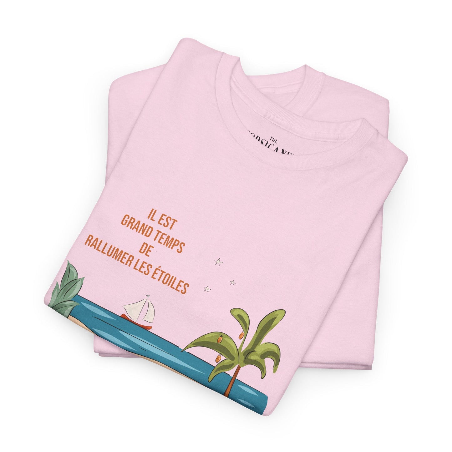 "Il est grand temps de rallumer les étoiles" - T-shirt unisexe 100% coton éco - responsable - The Corsicaner
