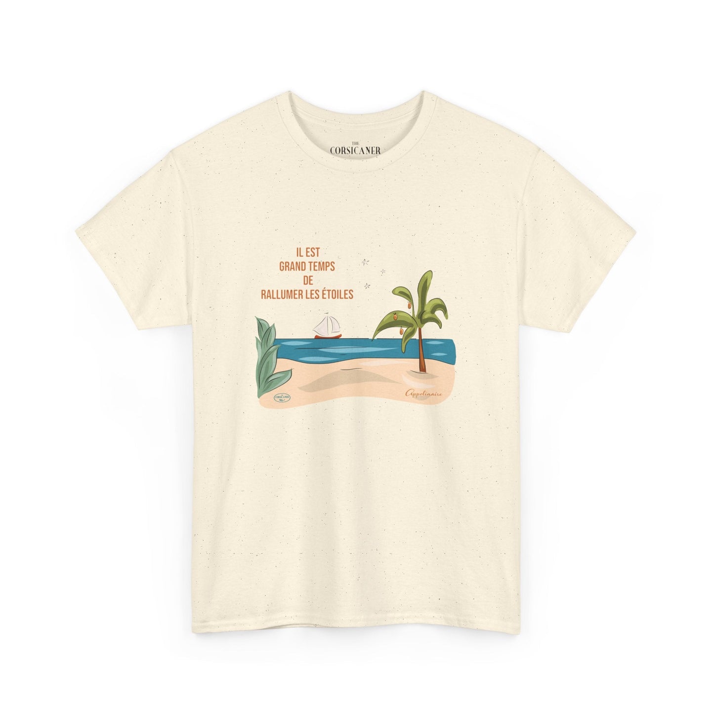 "Il est grand temps de rallumer les étoiles" - T-shirt unisexe 100% coton éco - responsable - The Corsicaner