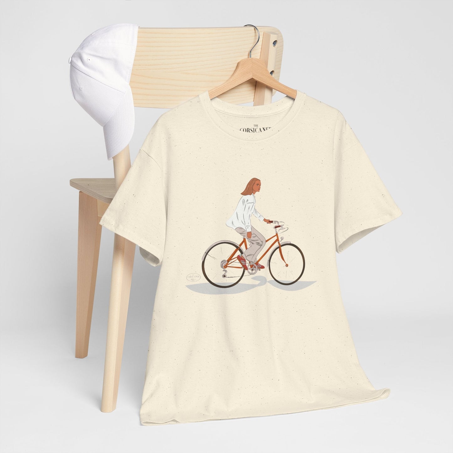 "La bicyclette" - T-shirt unisexe 100% coton éco - responsable - The Corsicaner