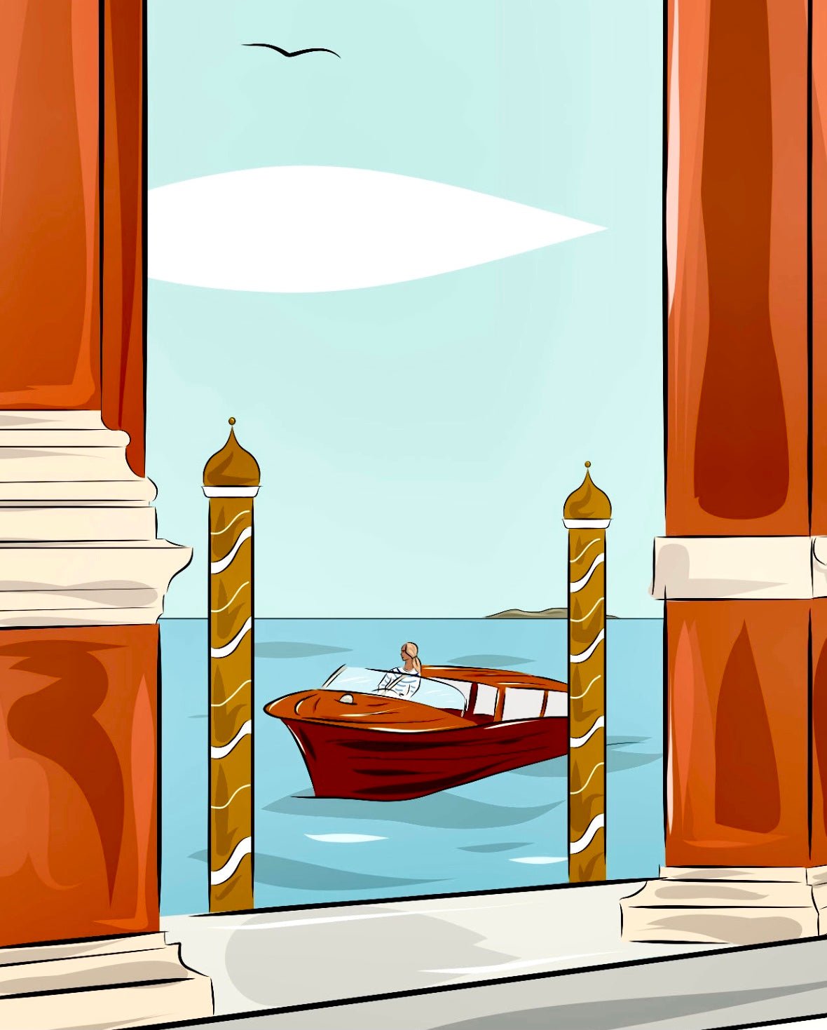 L’appuntamento a Venezia (tirage d’art) - The Corsicaner