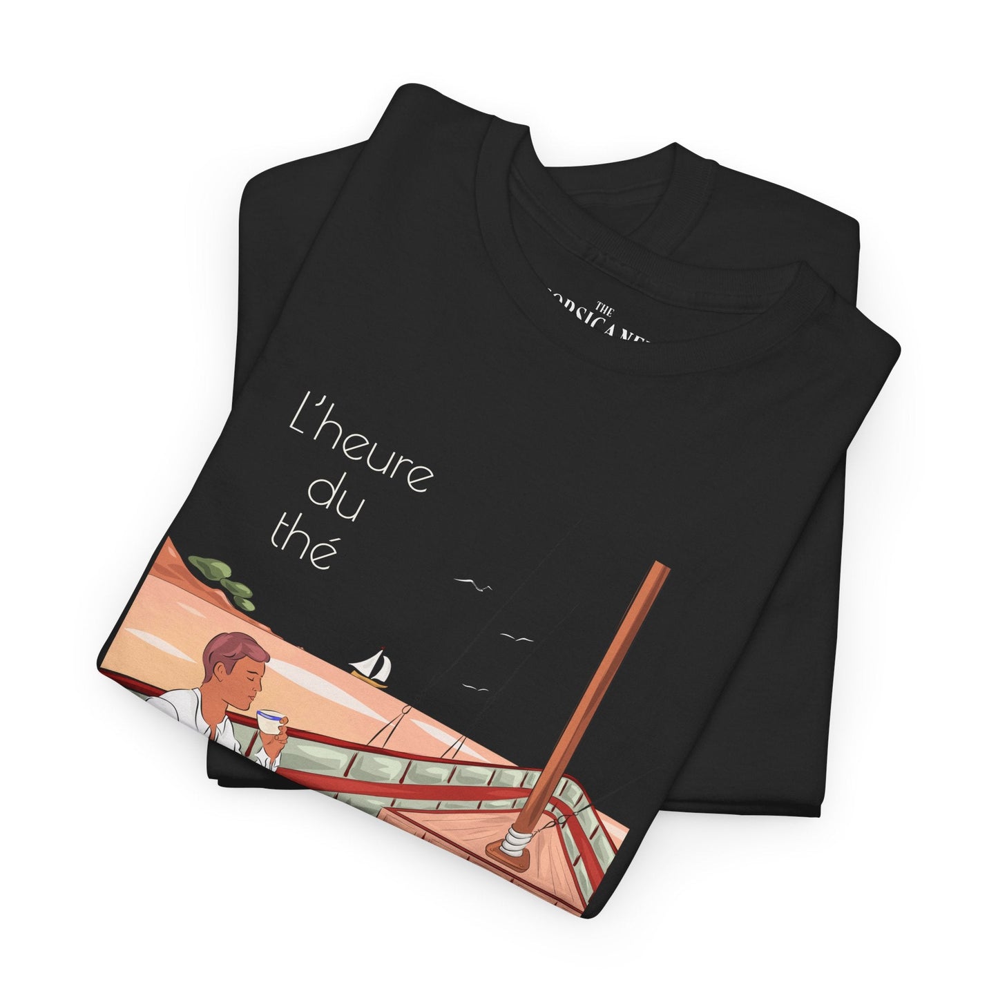 "L’heure du thé" - T-shirt unisexe 100% coton éco - responsable - The Corsicaner