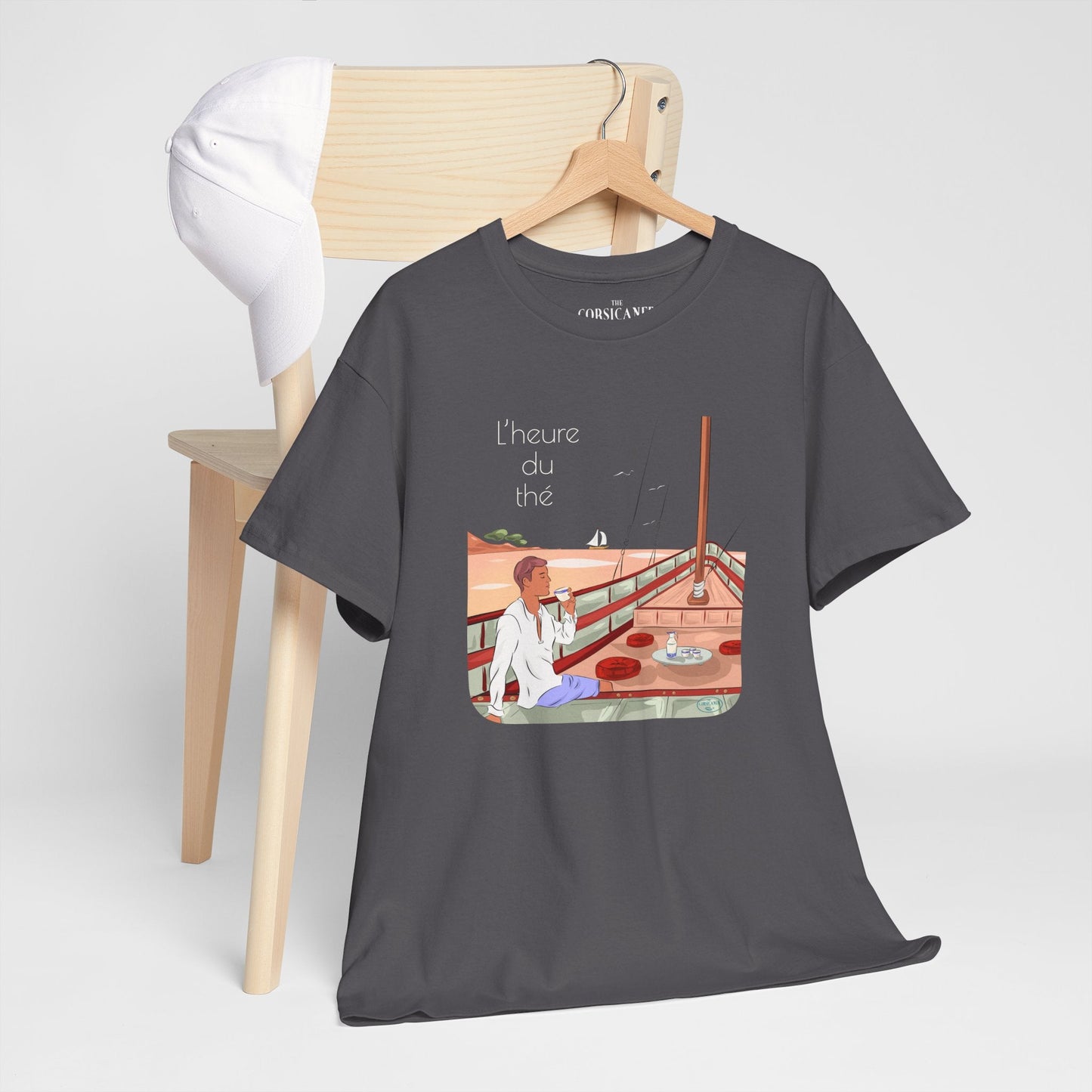 "L’heure du thé" - T-shirt unisexe 100% coton éco - responsable - The Corsicaner
