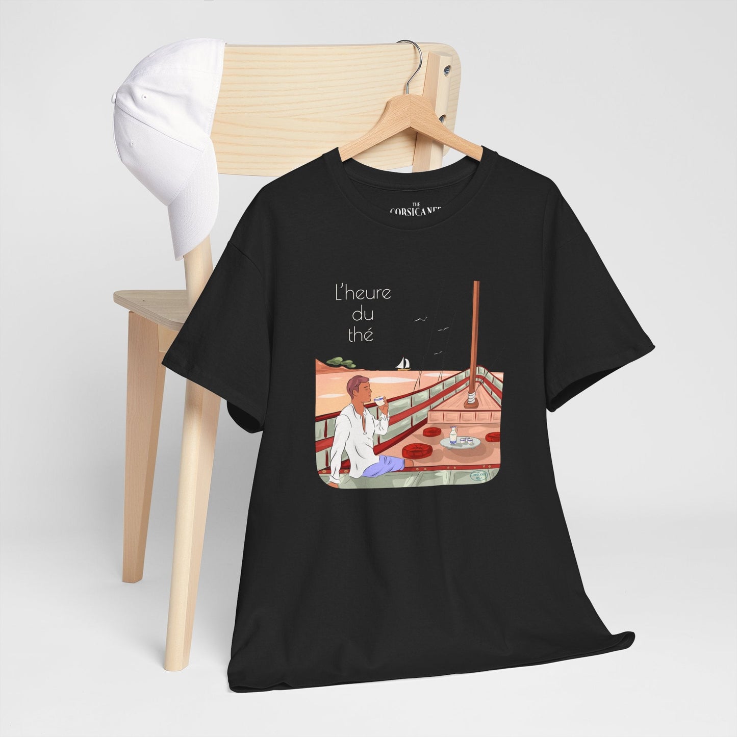 "L’heure du thé" - T-shirt unisexe 100% coton éco - responsable - The Corsicaner