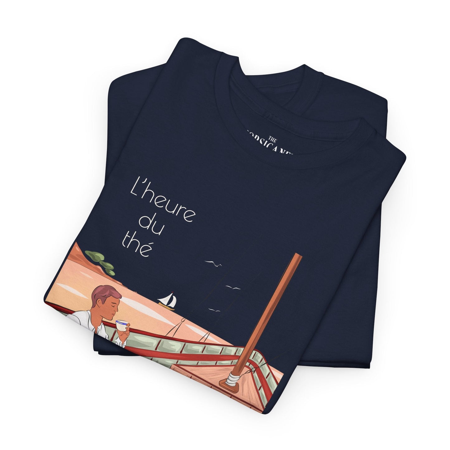 "L’heure du thé" - T-shirt unisexe 100% coton éco - responsable - The Corsicaner