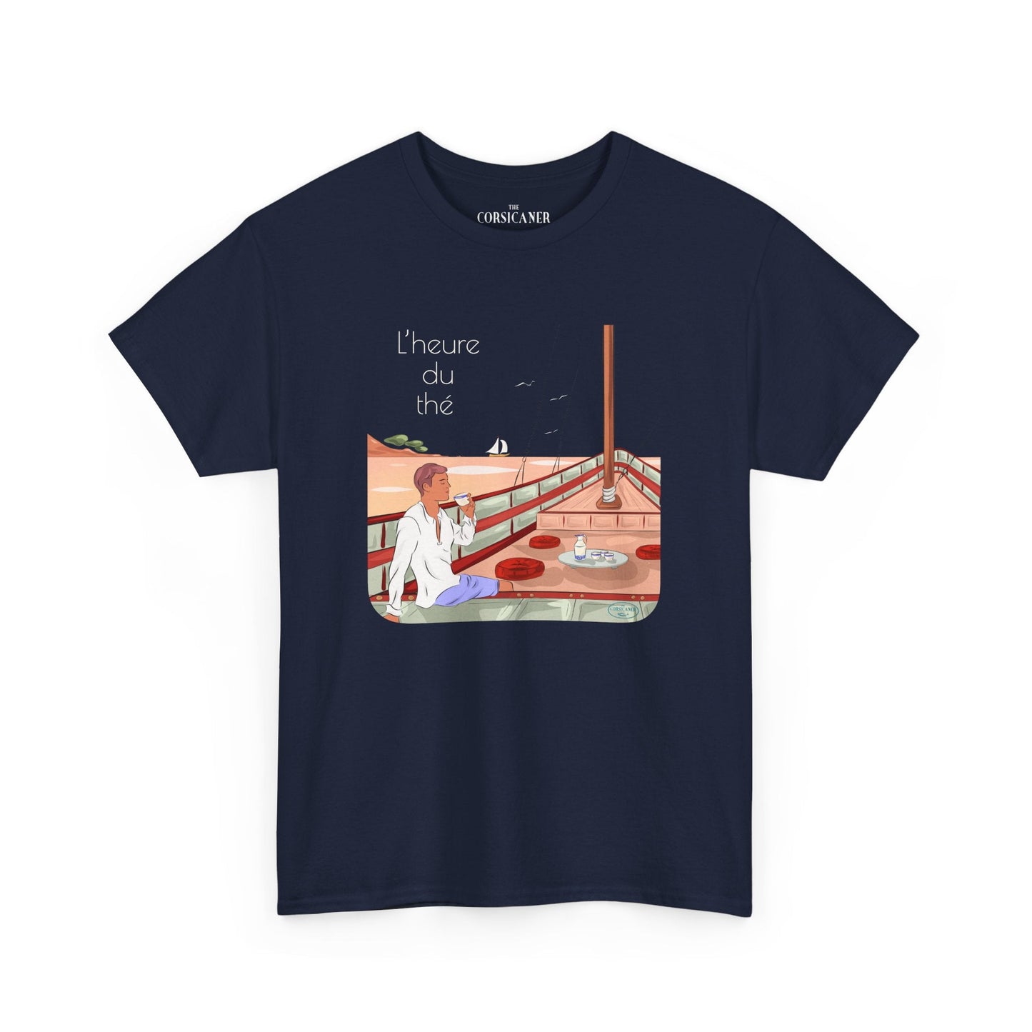 "L’heure du thé" - T-shirt unisexe 100% coton éco - responsable - The Corsicaner