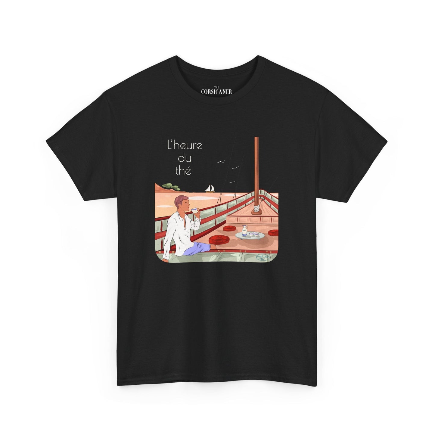 "L’heure du thé" - T-shirt unisexe 100% coton éco - responsable - The Corsicaner