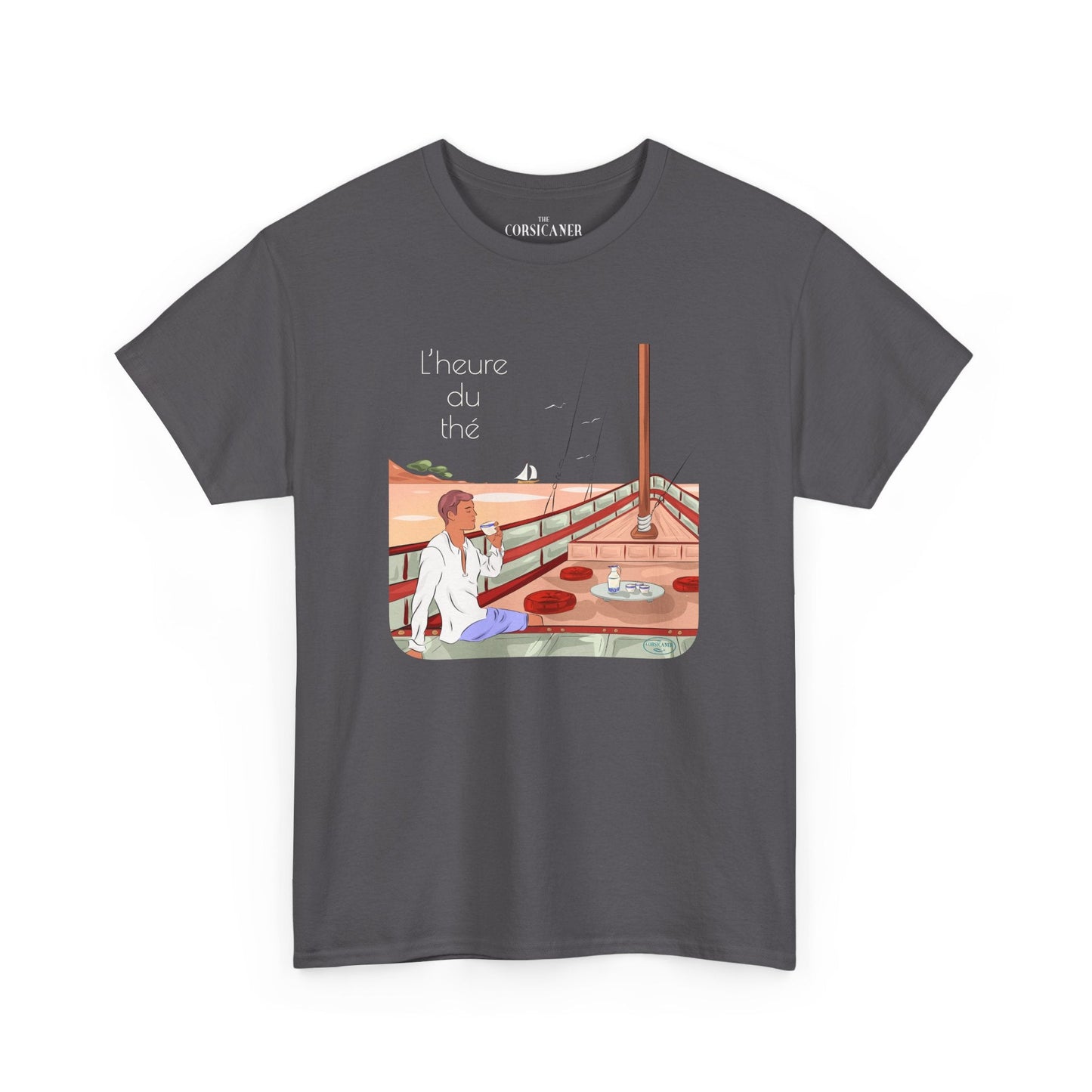 "L’heure du thé" - T-shirt unisexe 100% coton éco - responsable - The Corsicaner