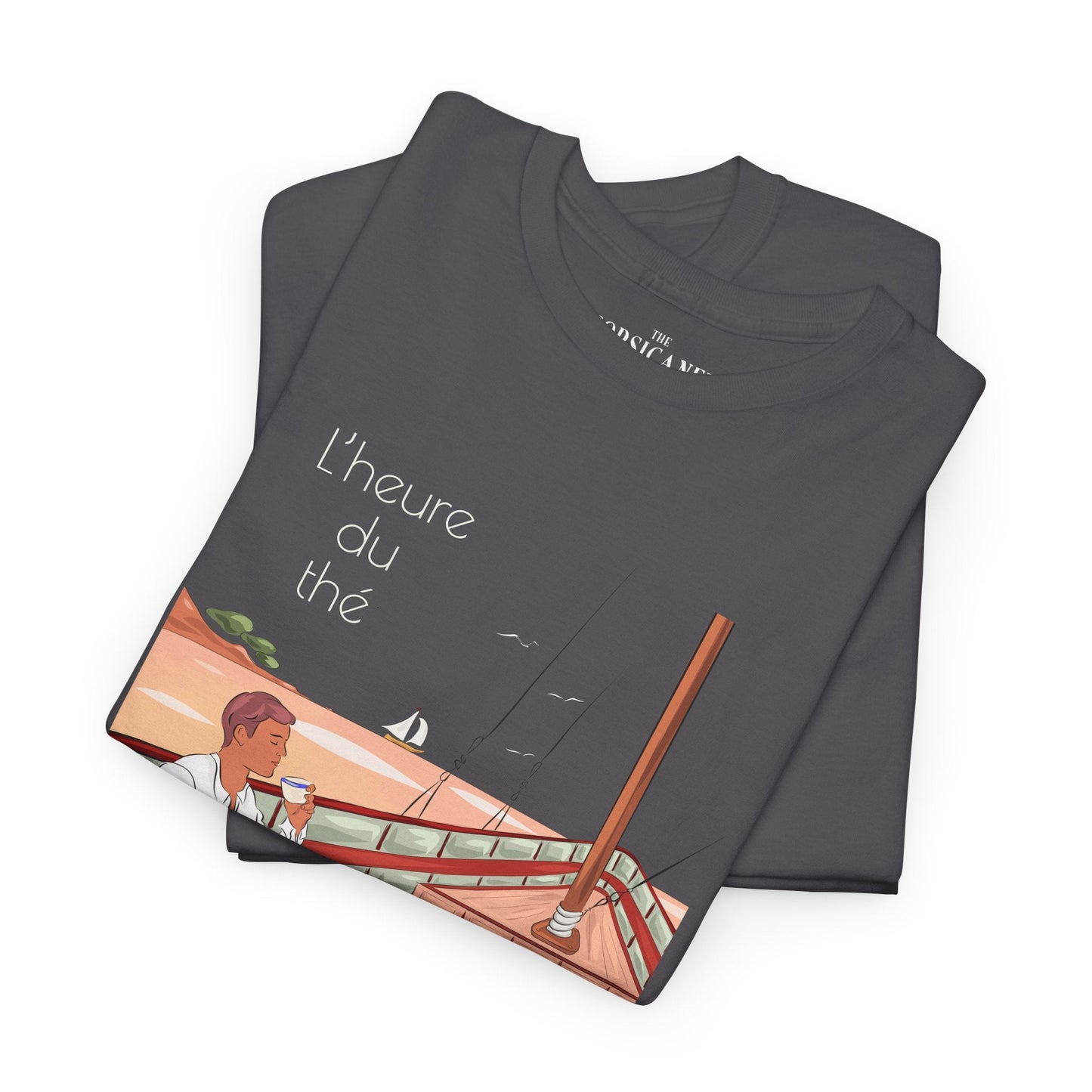 "L’heure du thé" - T-shirt unisexe 100% coton éco - responsable - The Corsicaner