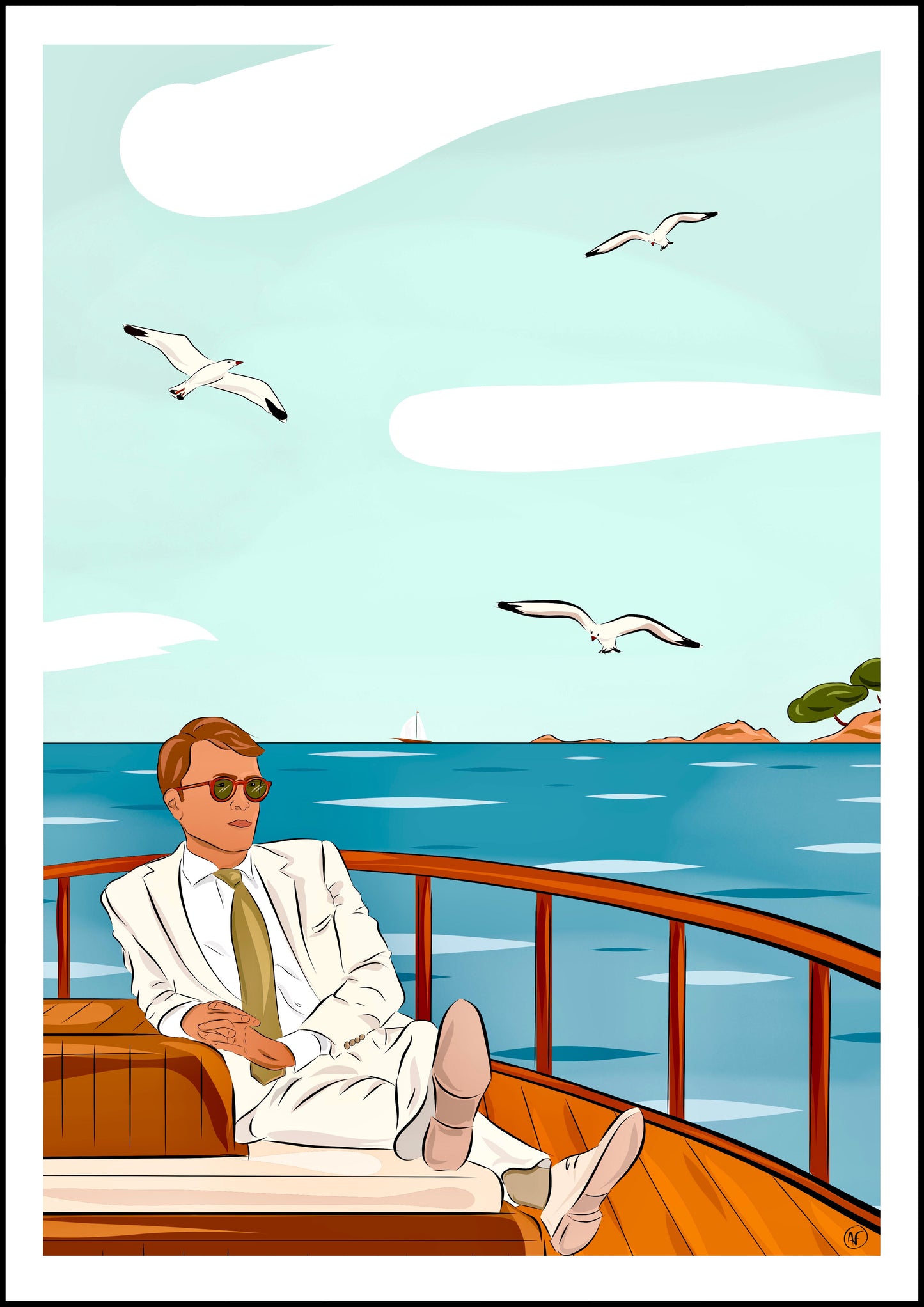 No sharks (tirage d’art) - The Corsicaner