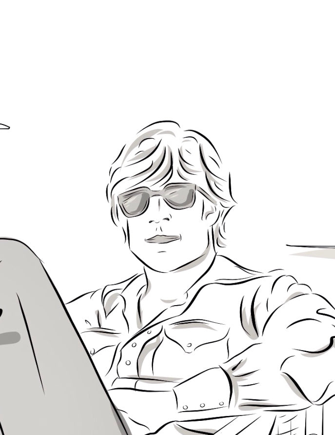 Portrait personnalisé "Line Art" ombré et dessiné à la main - The Corsicaner