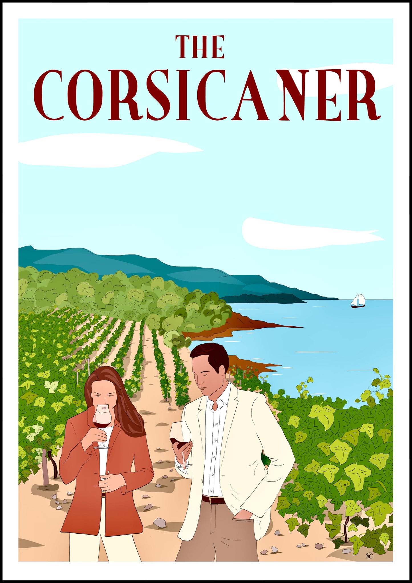 Au cœur des vignes (tirage d’art) - The Corsicaner