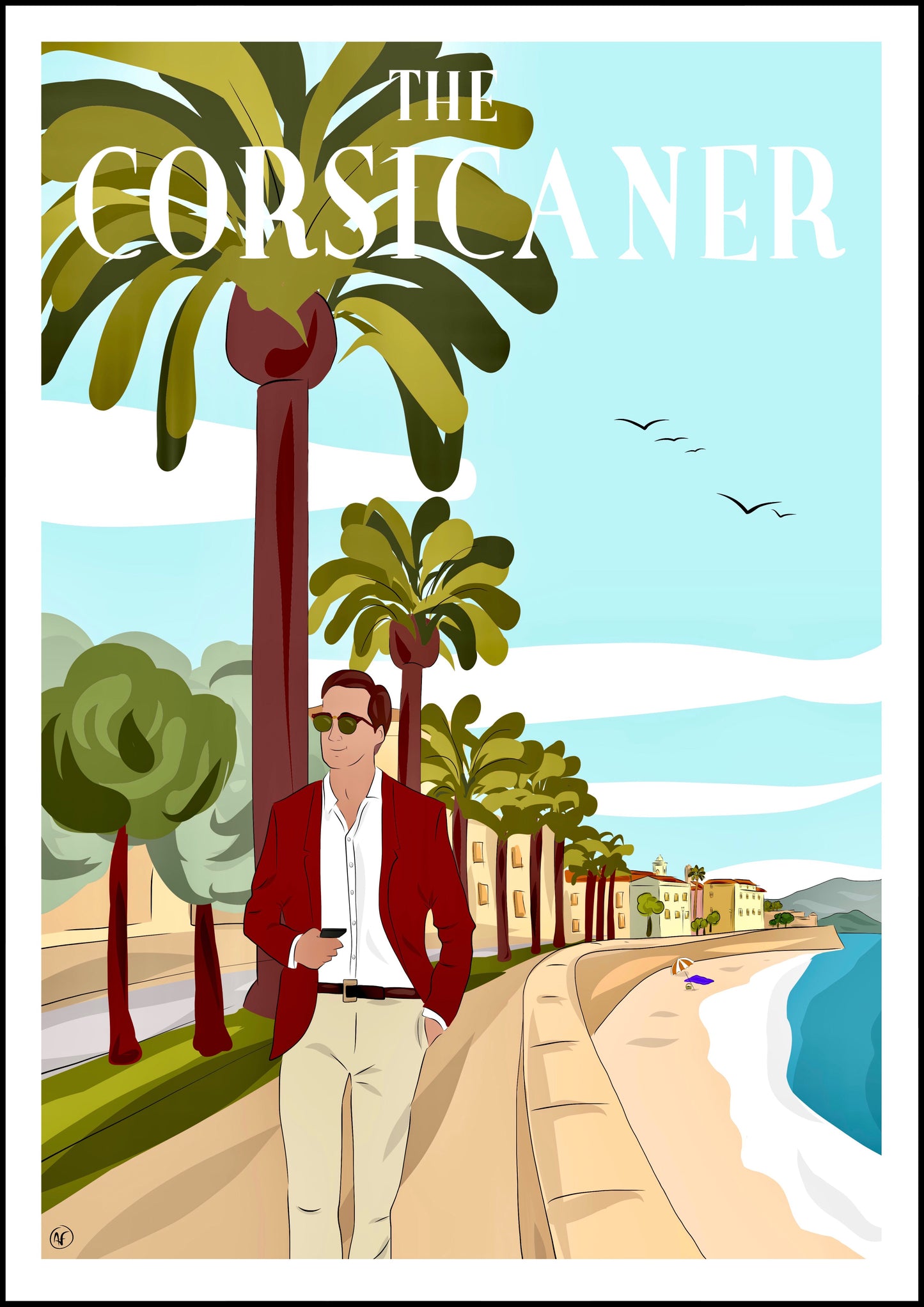 Dimanche matin à Ajaccio (tirage d’art) - The Corsicaner