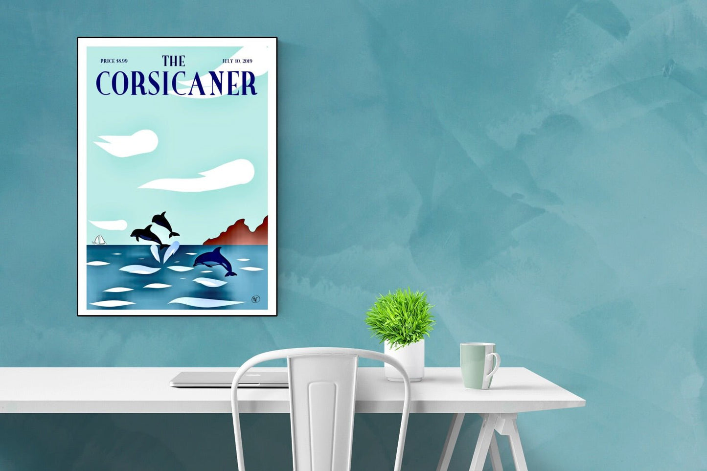 Les dauphins (tirage d’art) - The Corsicaner