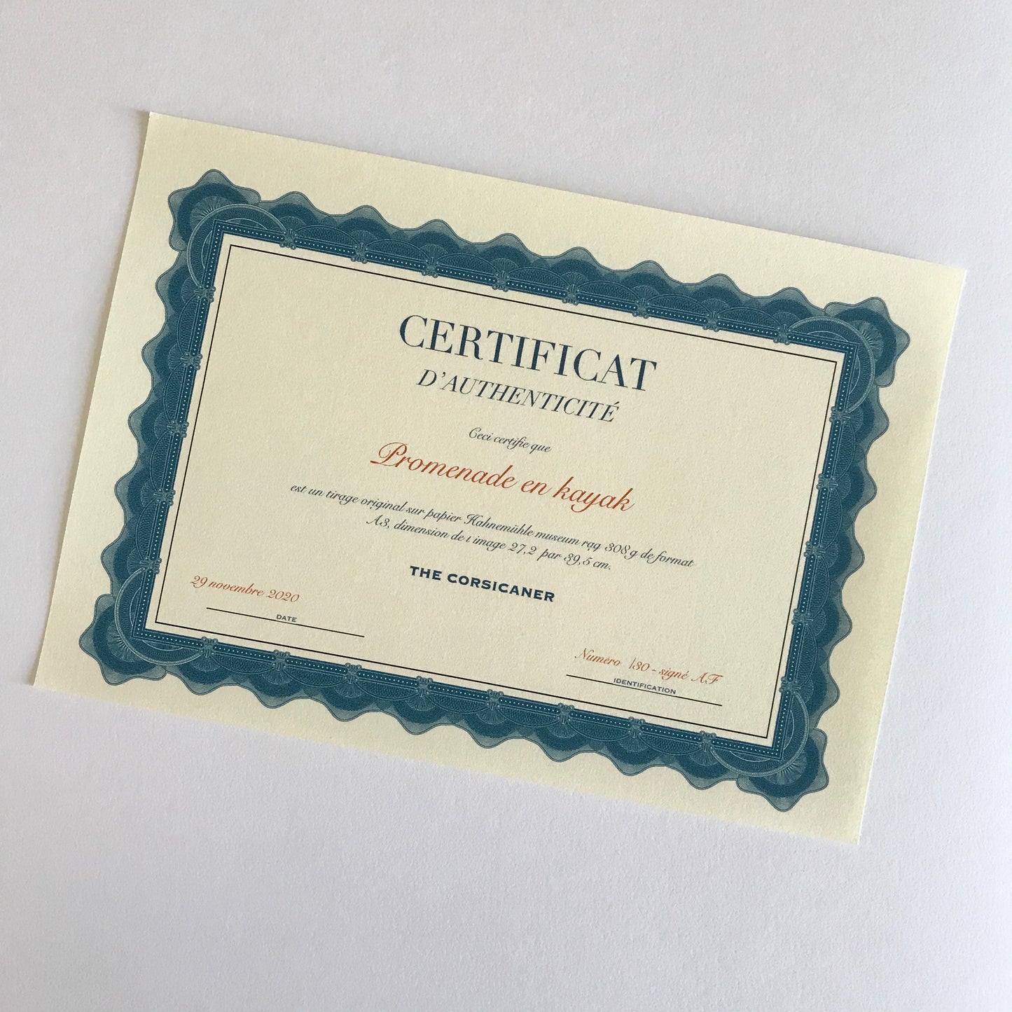 Promenade en kayaks (tirage d’art) - The Corsicaner