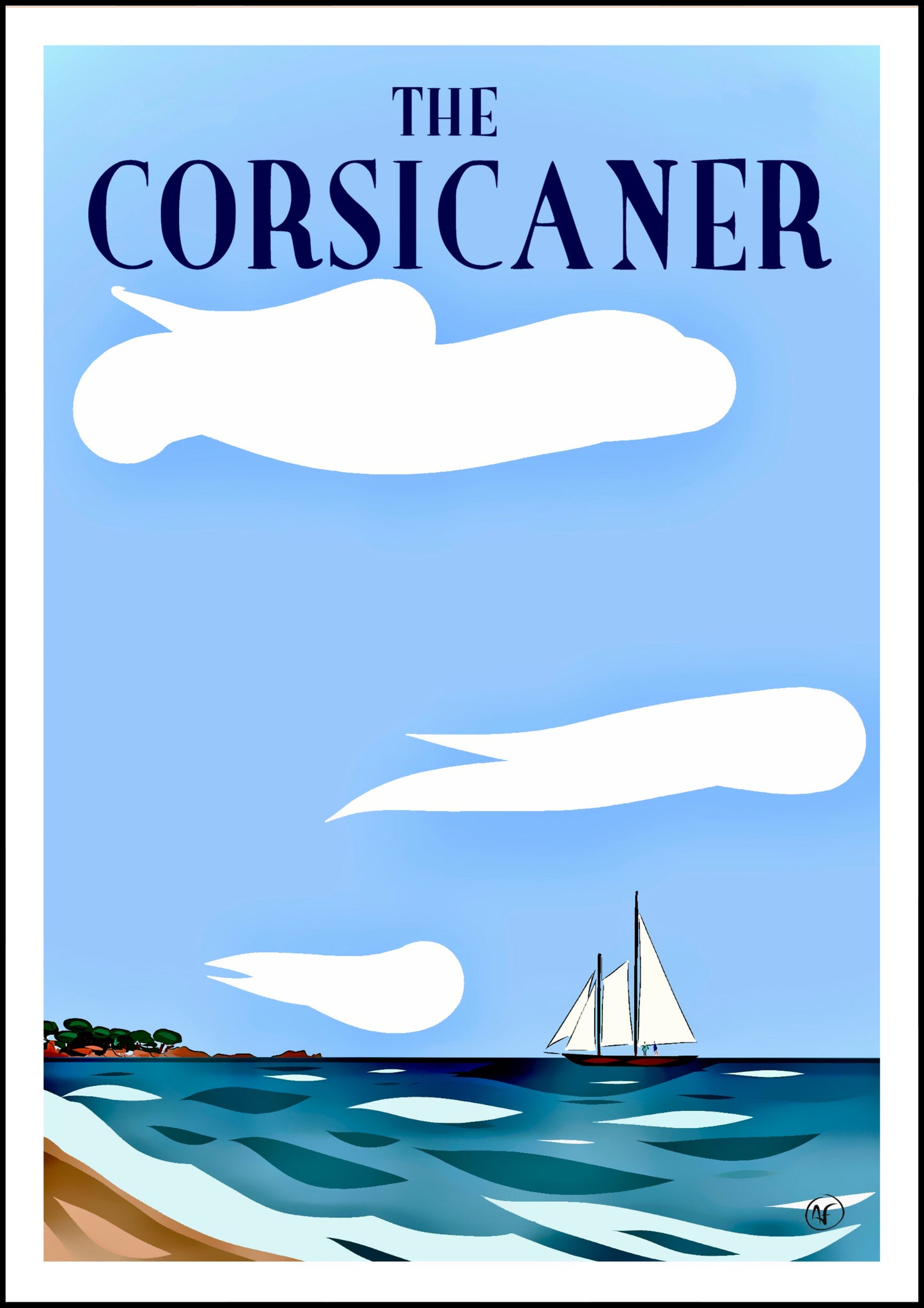 Schooner (tirage d’art) - The Corsicaner