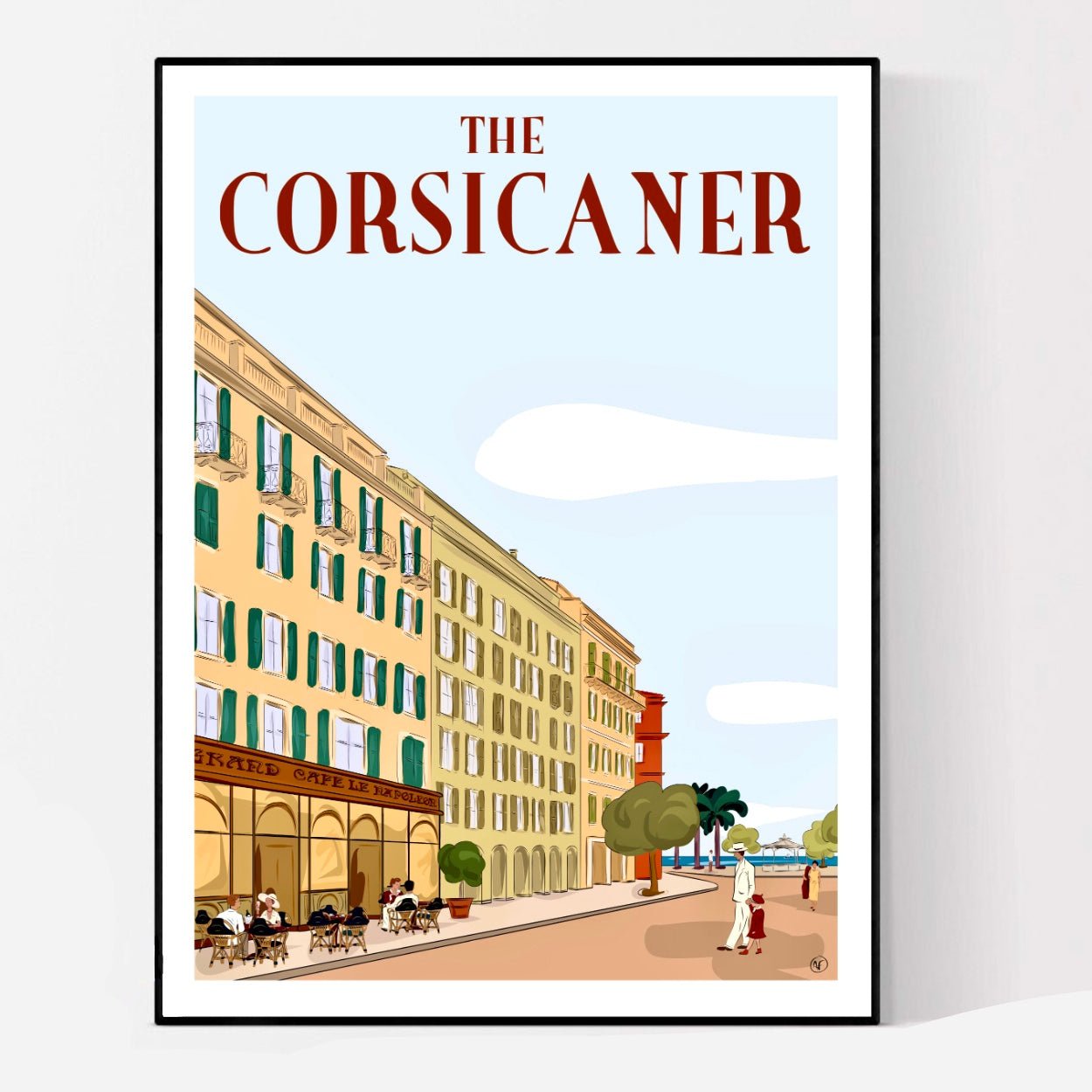 Un café au Napoléon (tirage d’art) - The Corsicaner