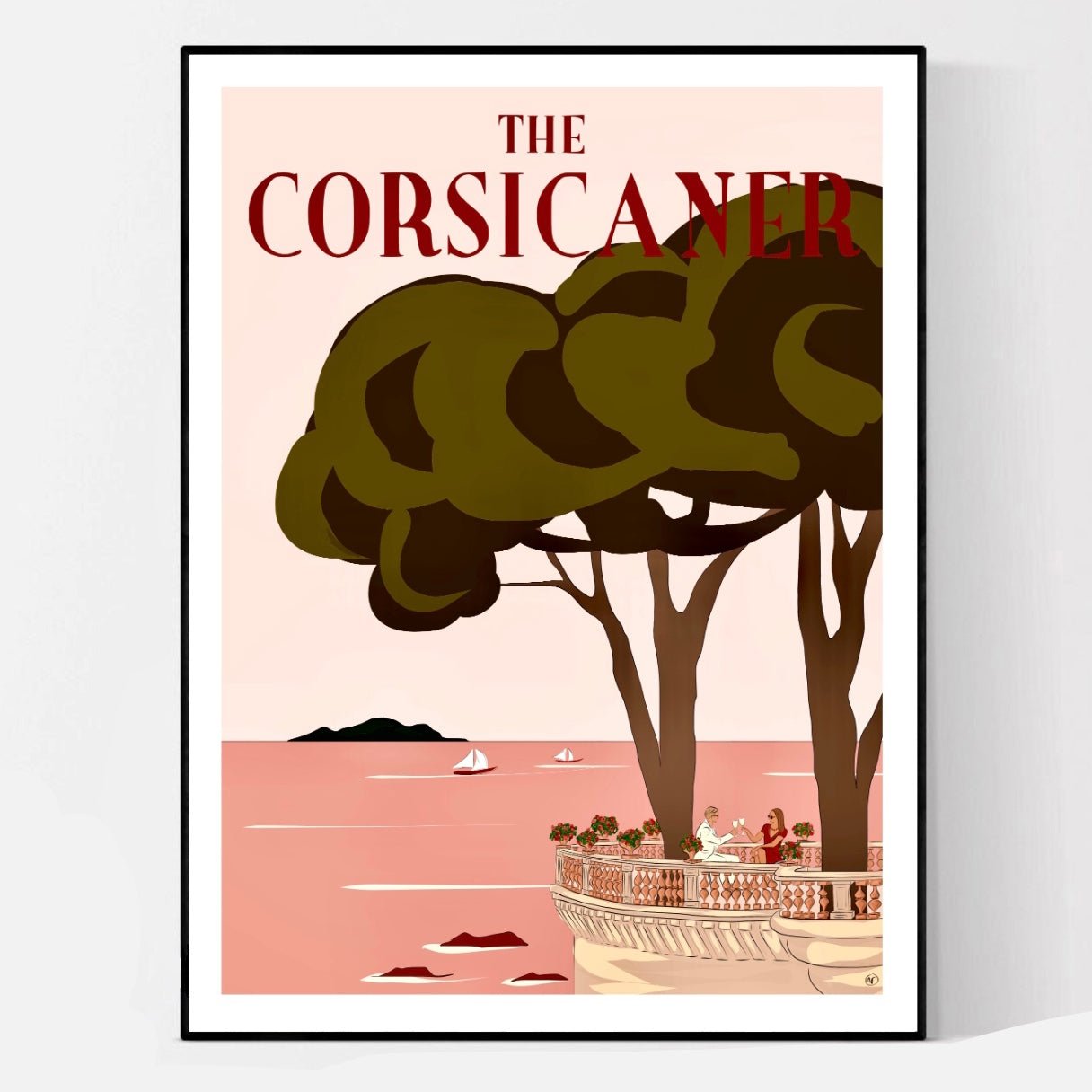 Une terrasse avec vue (tirage d’art) - The Corsicaner