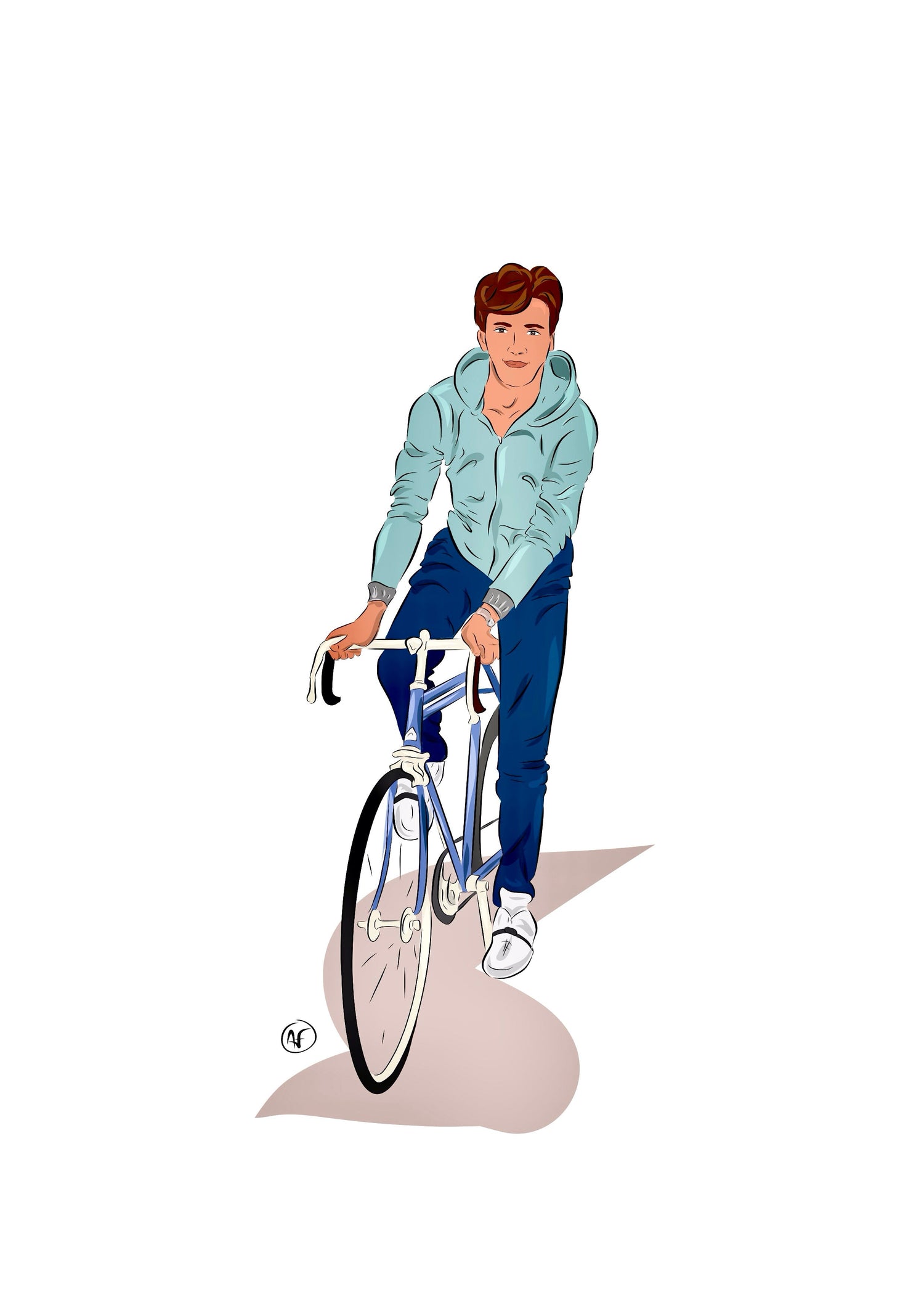 Mon portrait personnalisé dessiné à la main 