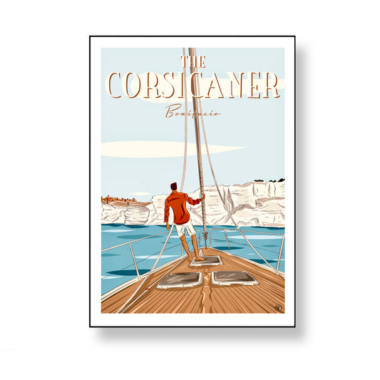 Illustration en édition limitée The Corsicaner, papier museum rag, 