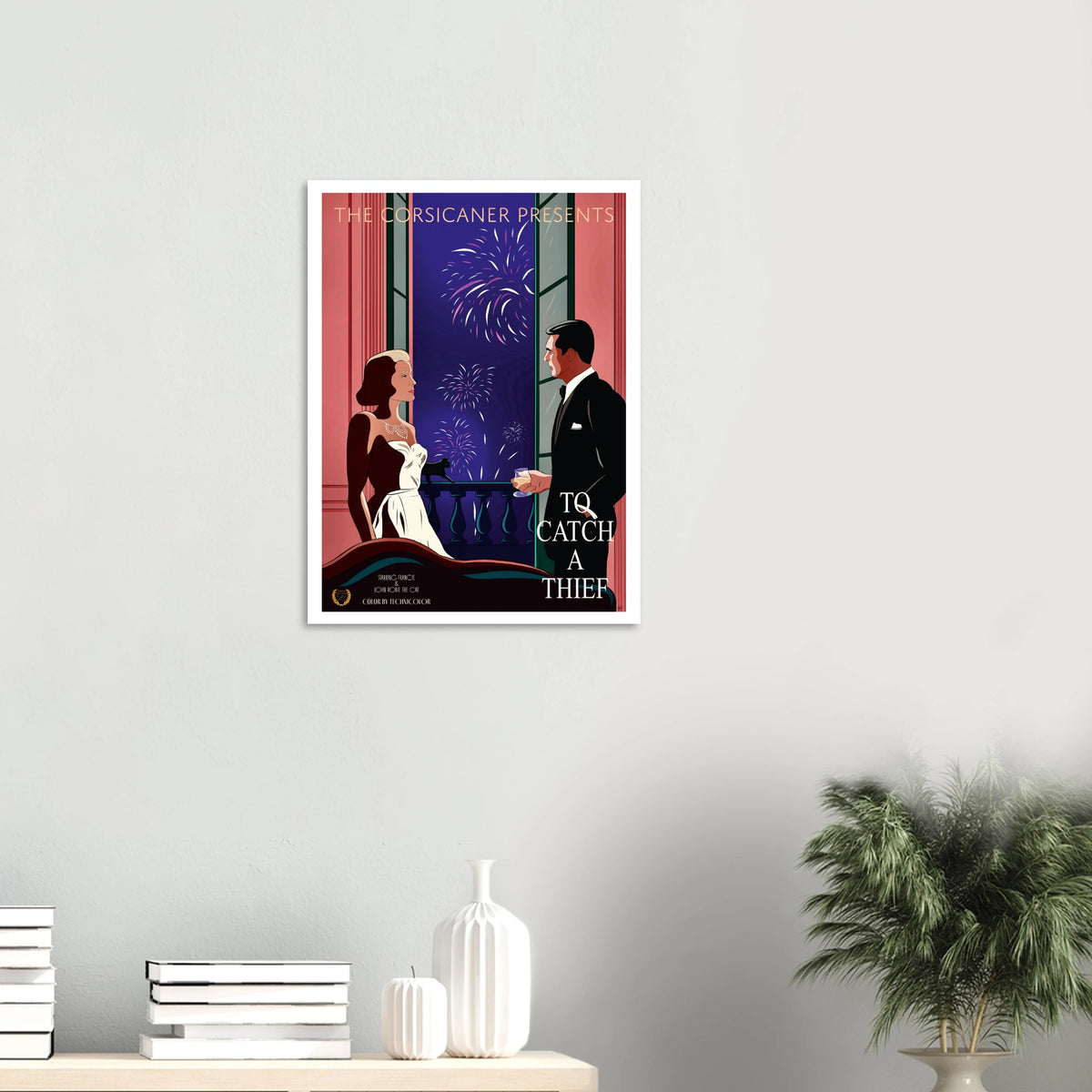 Movie poster, French Riviera art by The Corsicaner