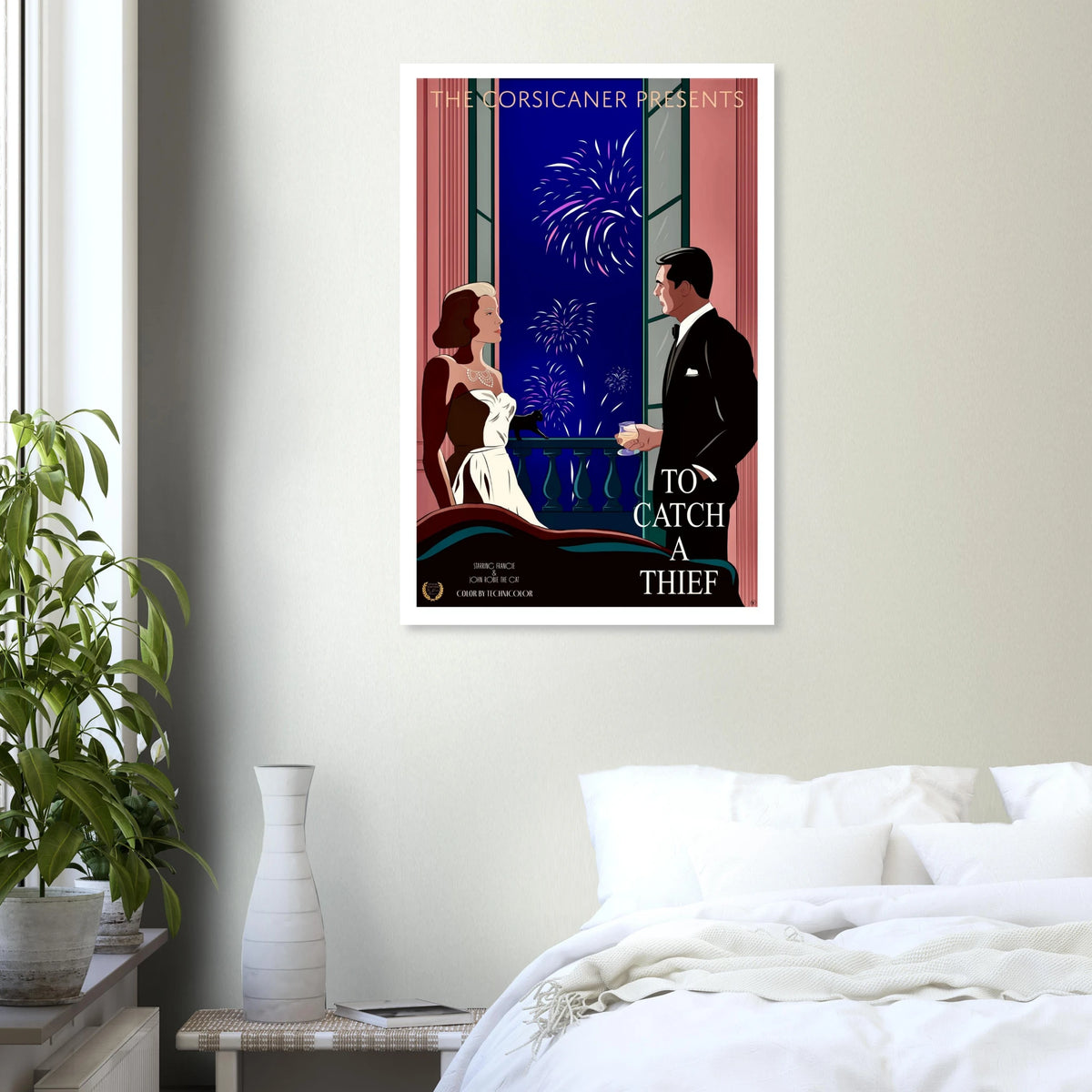Vintage Classic movie poster To catch a thief