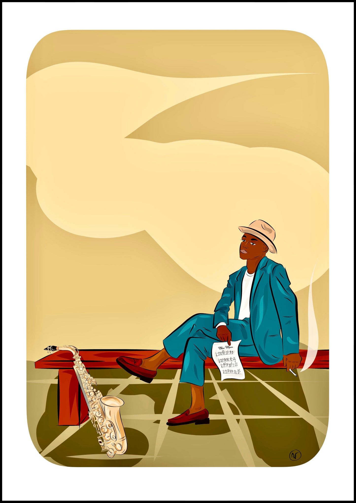 Blue Moon (tirage d’art) - The Corsicaner