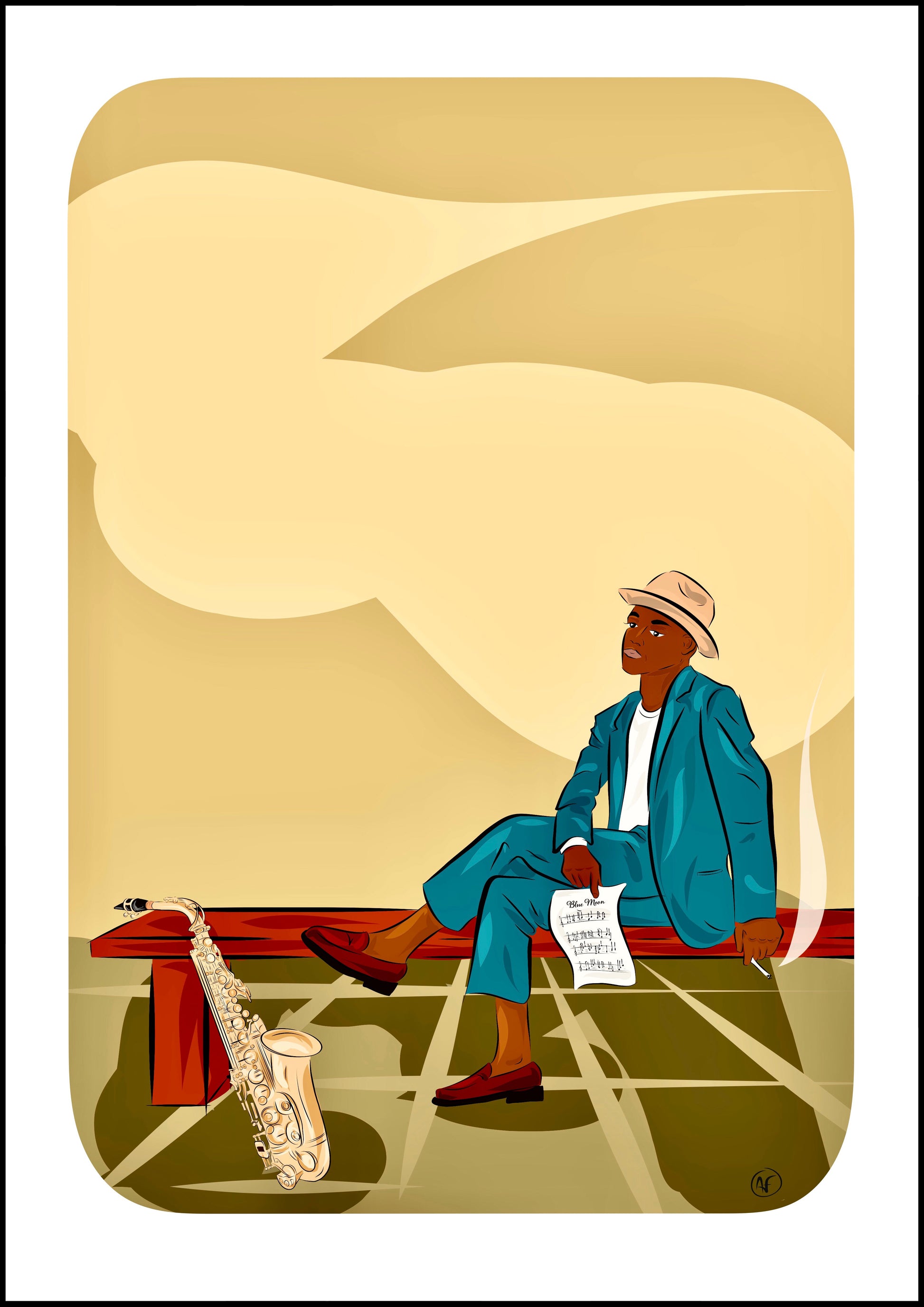Blue Moon (tirage d’art) - The Corsicaner