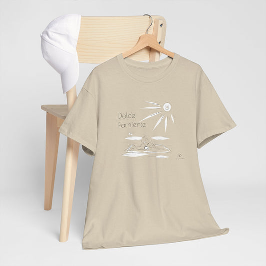 "Dolce Farniente" T-shirt unisexe 100% coton éco - responsable - The Corsicaner