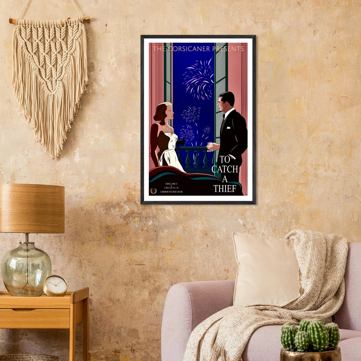 Framed Poster - 60x90 cm / 24x36″ To catch a thief Alternative movie poster - Free shipping - The Corsicaner