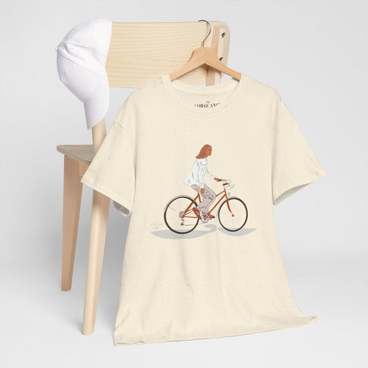 "La bicyclette" - T-shirt unisexe 100% coton éco - responsable - The Corsicaner