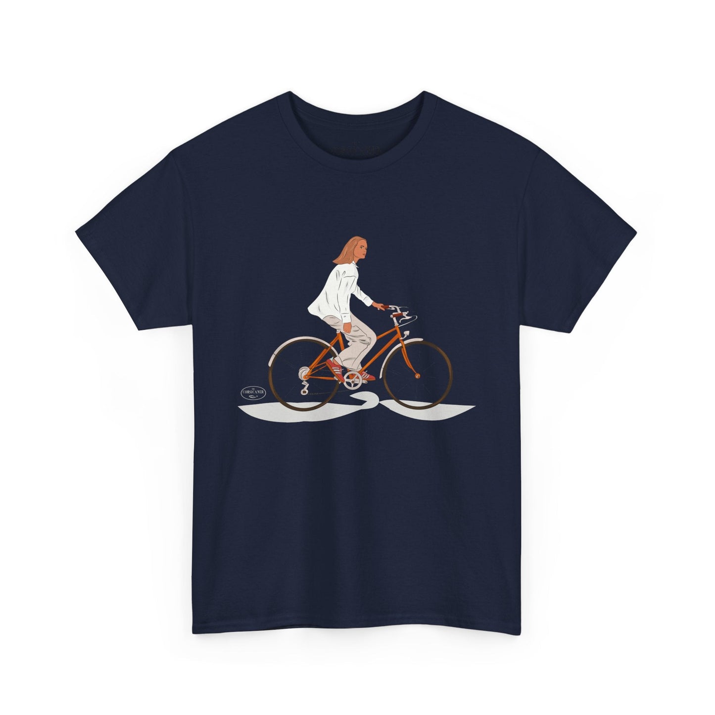 "La bicyclette" - T-shirt unisexe 100% coton éco - responsable - The Corsicaner