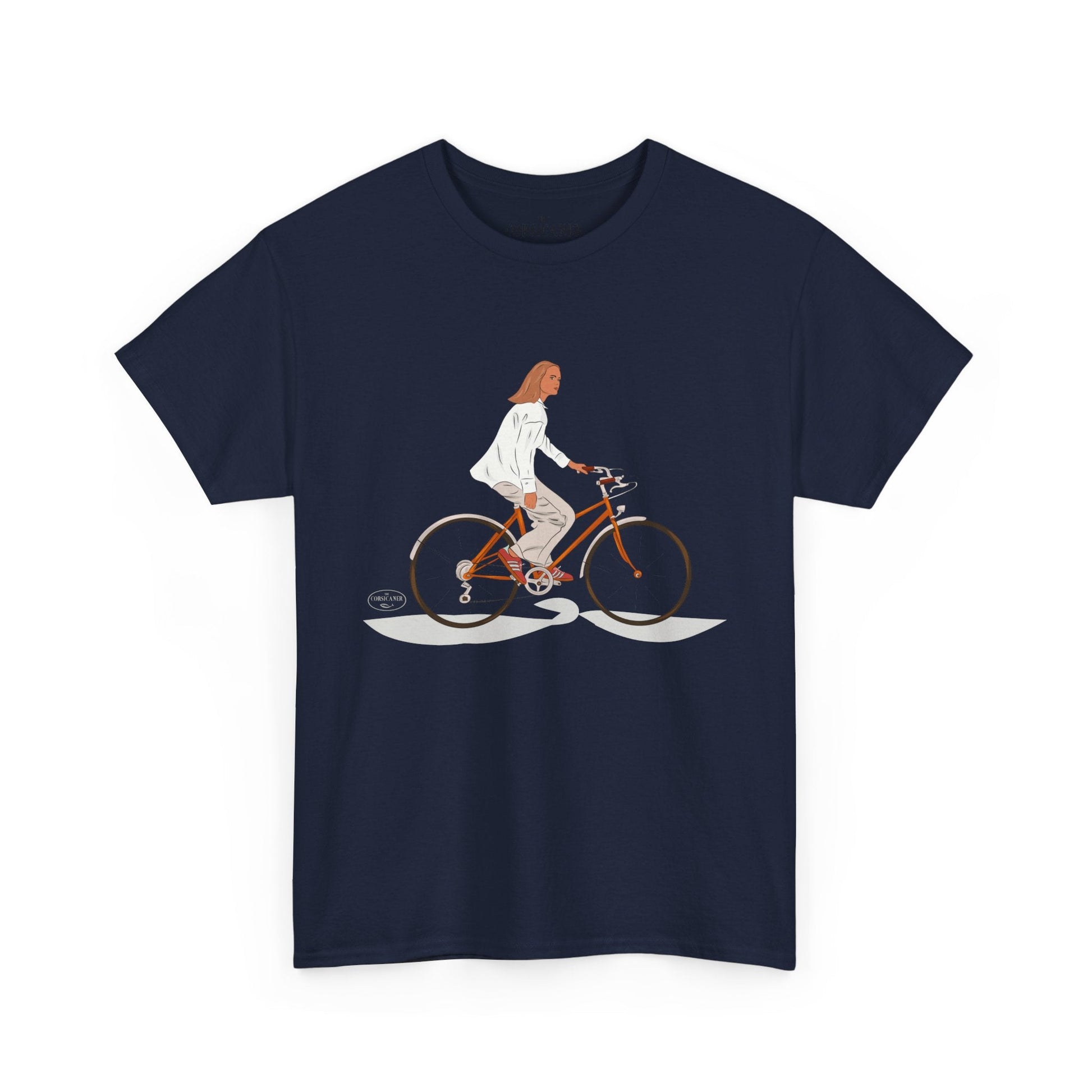 "La bicyclette" - T-shirt unisexe 100% coton éco - responsable - The Corsicaner