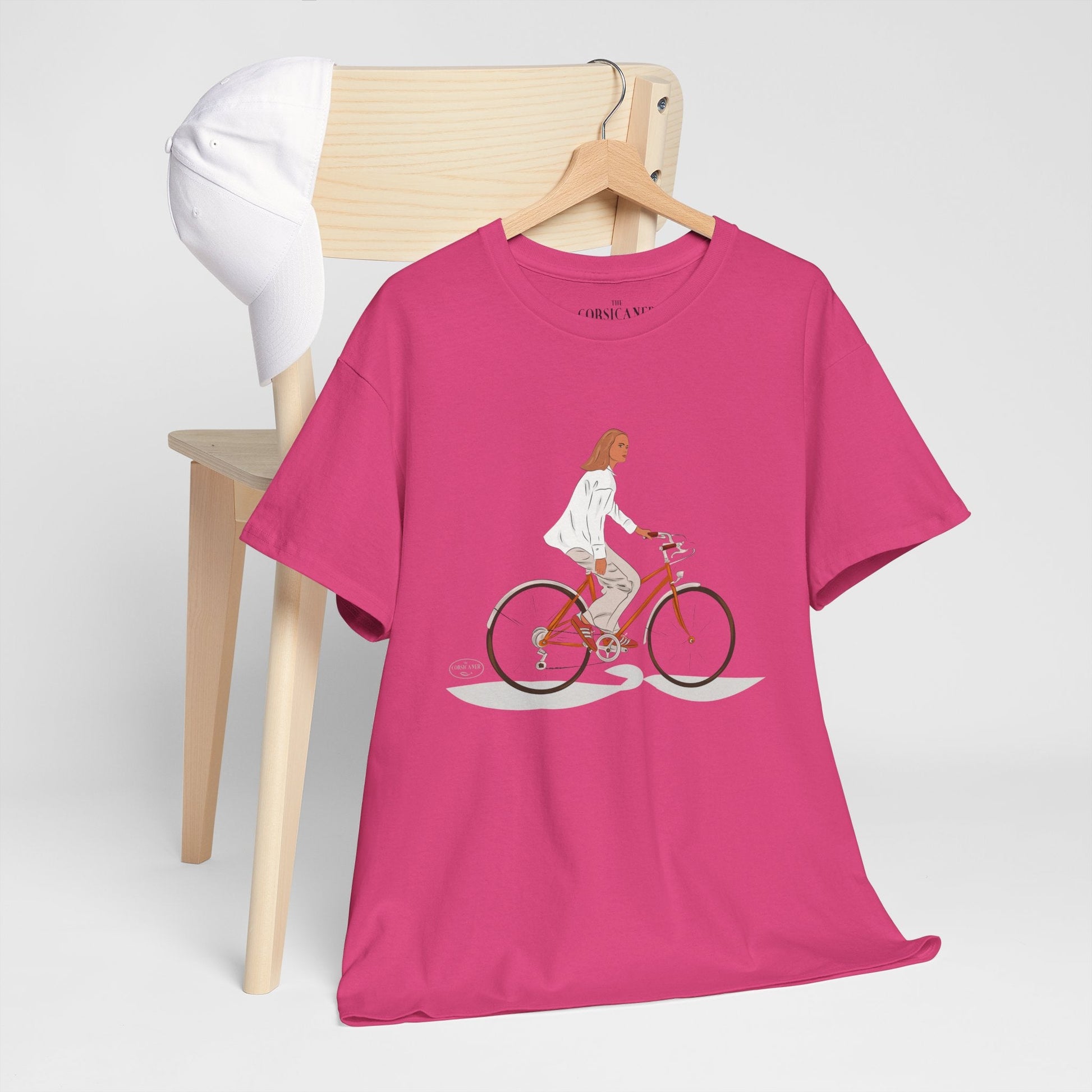 "La bicyclette" - T-shirt unisexe 100% coton éco - responsable - The Corsicaner