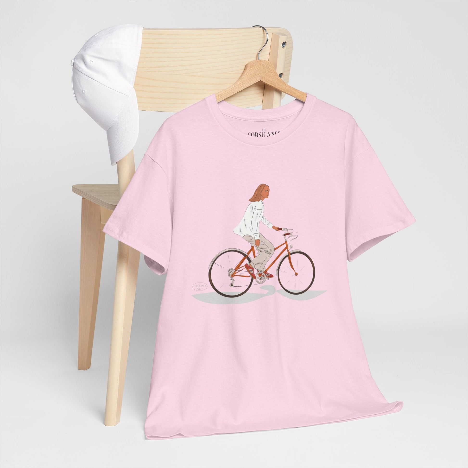 "La bicyclette" - T-shirt unisexe 100% coton éco - responsable - The Corsicaner