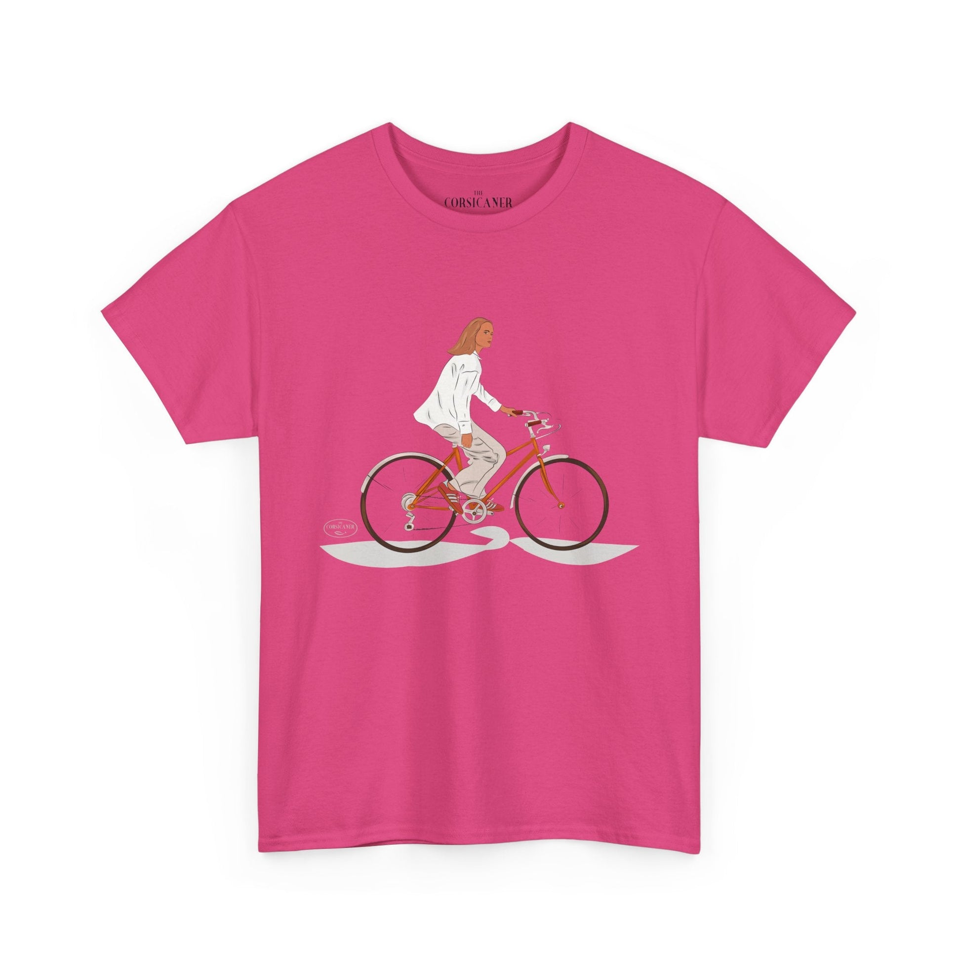 "La bicyclette" - T-shirt unisexe 100% coton éco - responsable - The Corsicaner