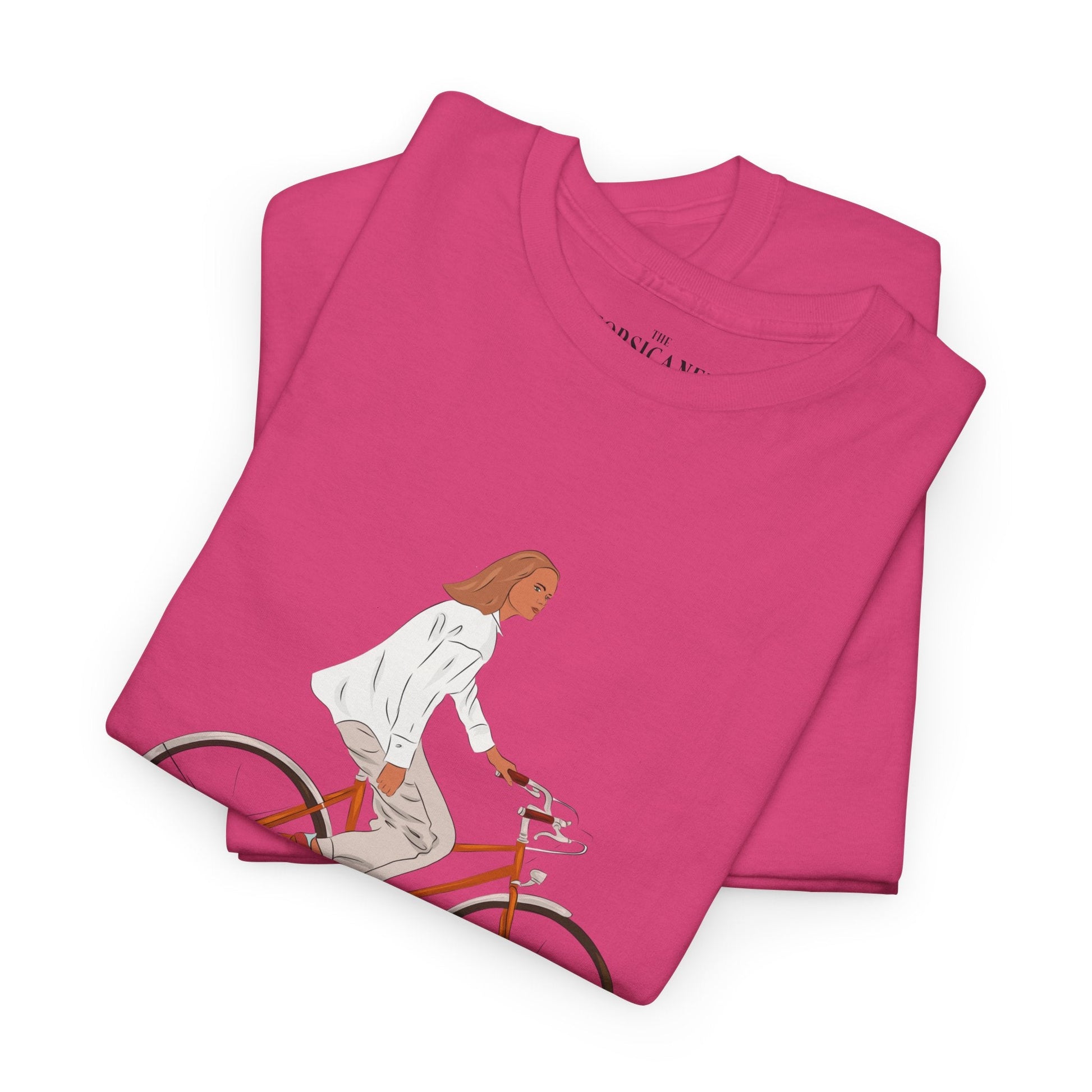 "La bicyclette" - T-shirt unisexe 100% coton éco - responsable - The Corsicaner