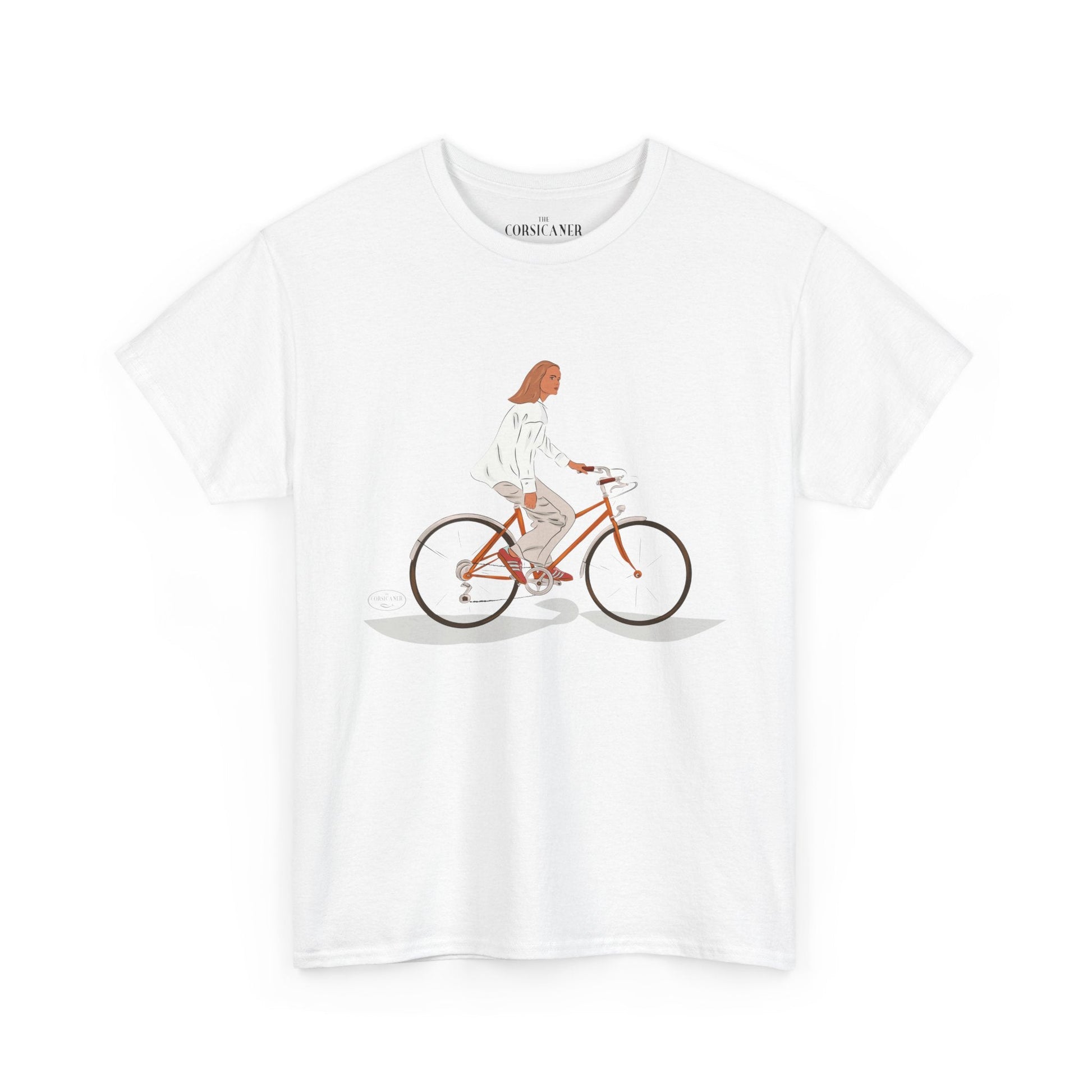 "La bicyclette" - T-shirt unisexe 100% coton éco - responsable - The Corsicaner