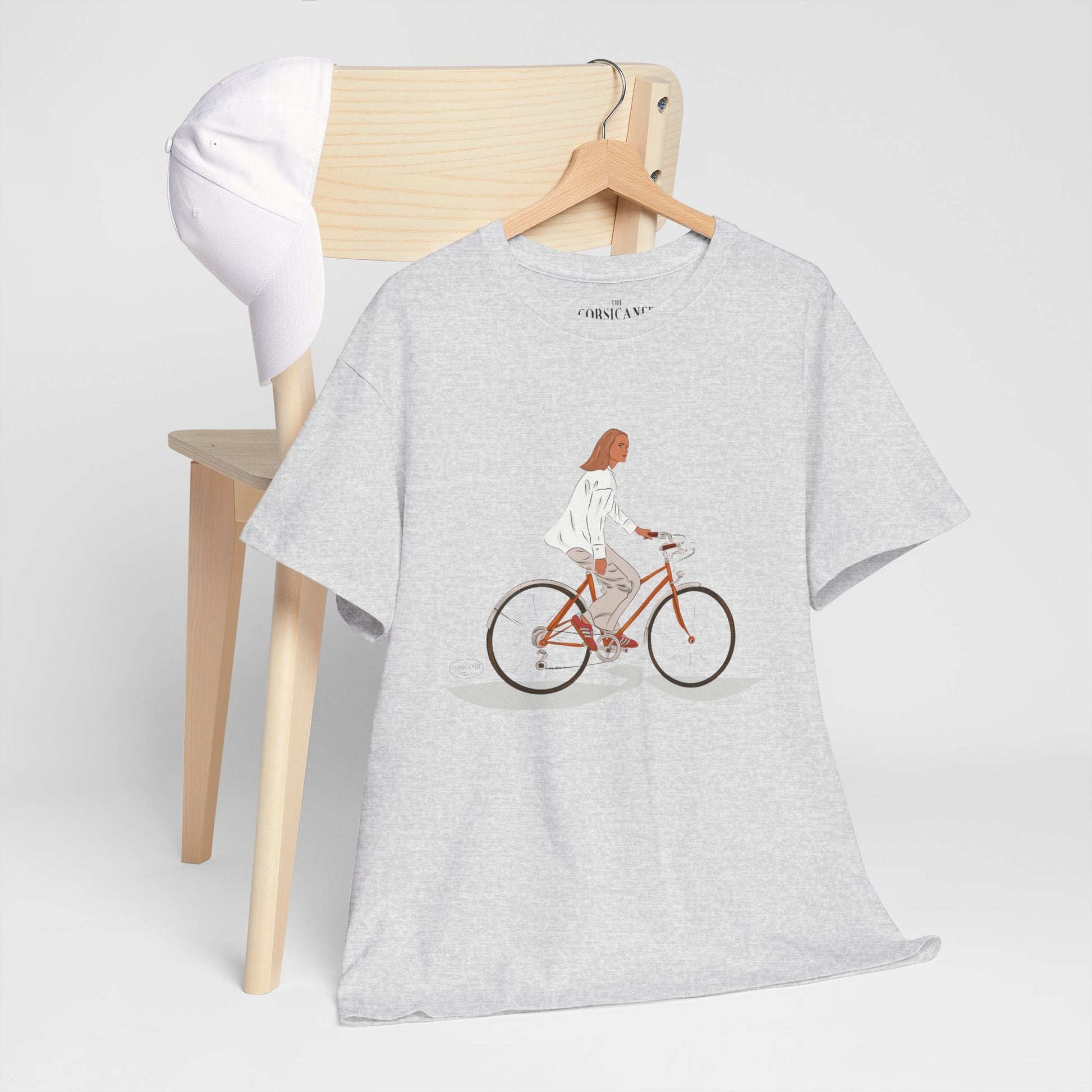 "La bicyclette" - T-shirt unisexe 100% coton éco - responsable - The Corsicaner
