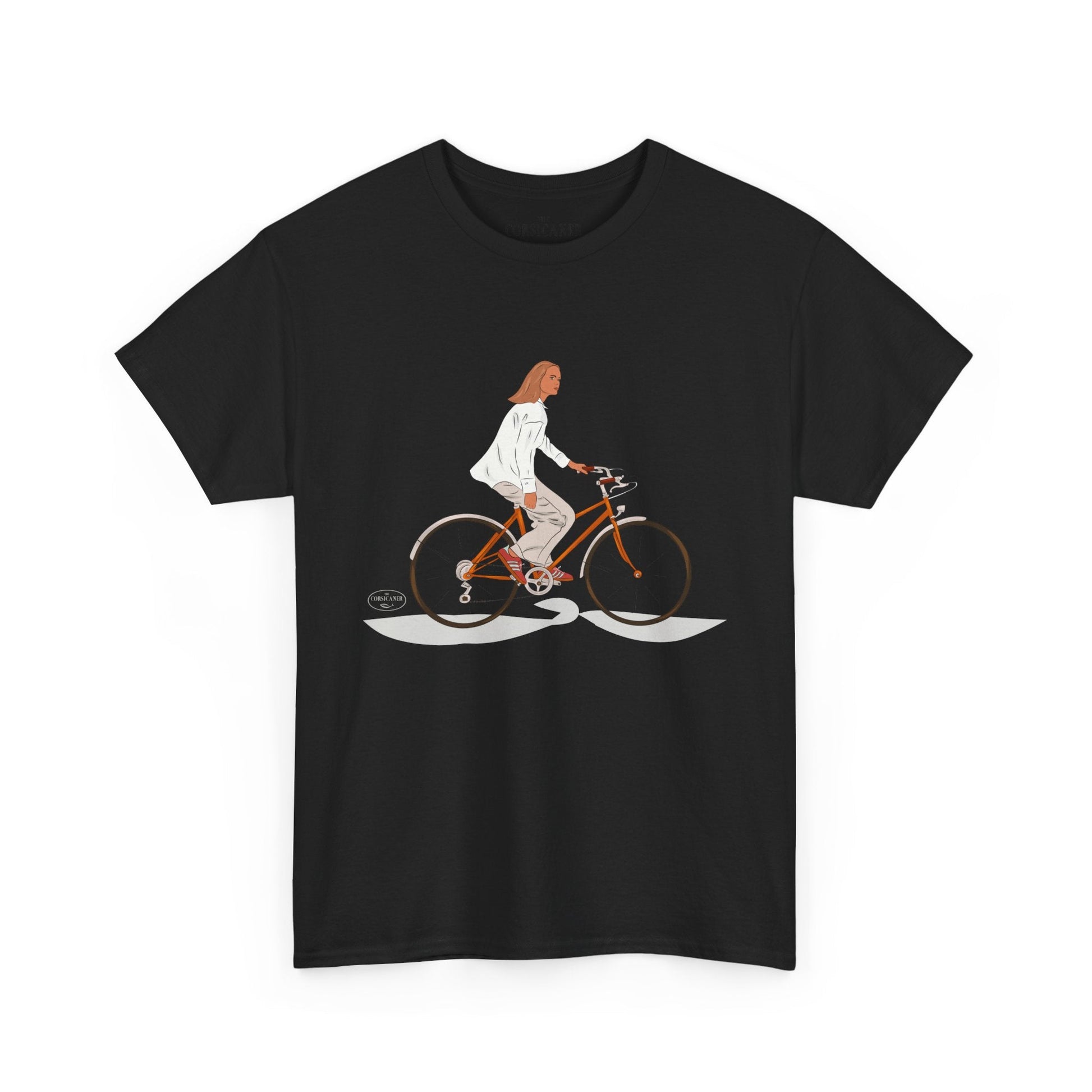 "La bicyclette" - T-shirt unisexe 100% coton éco - responsable - The Corsicaner