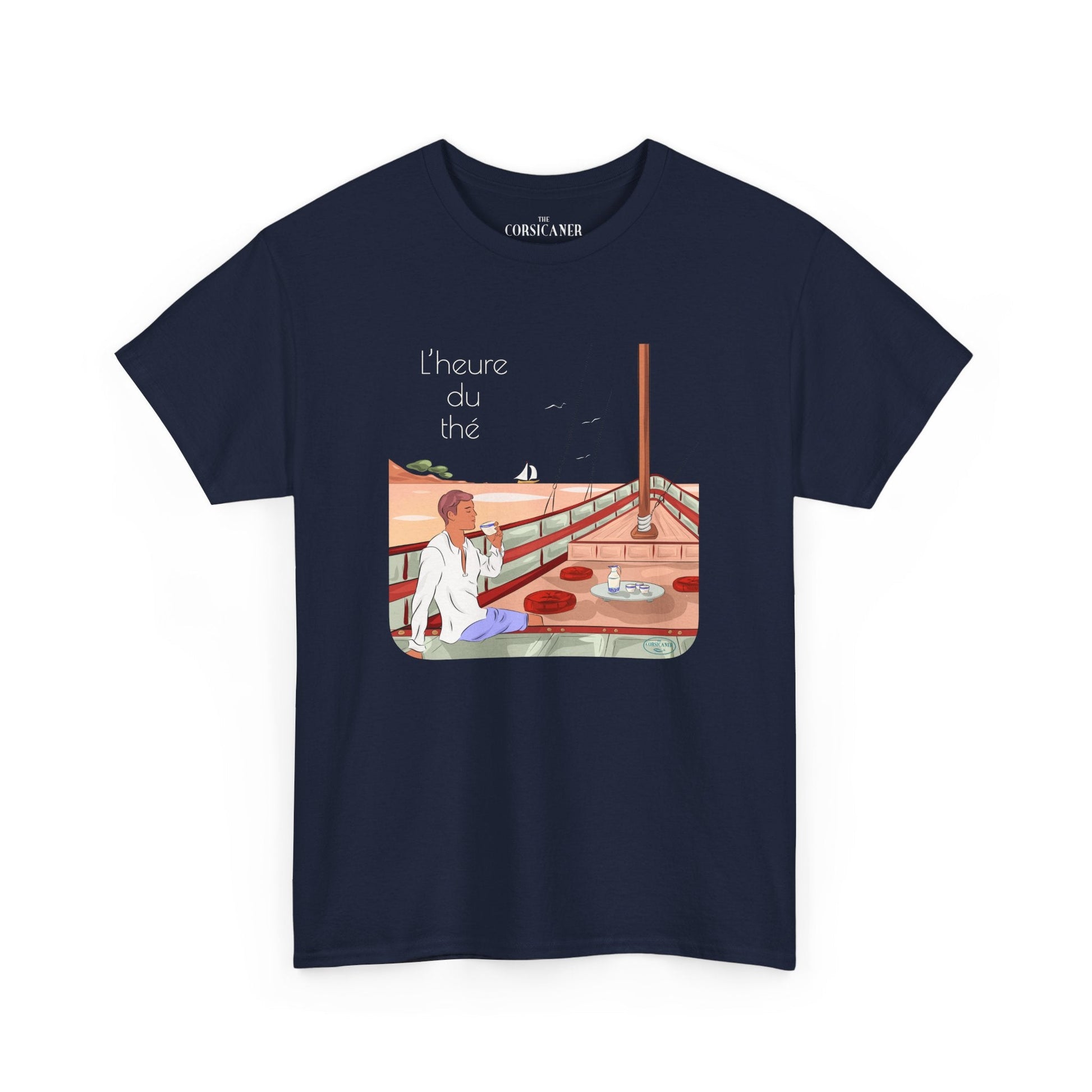 "L’heure du thé" - T-shirt unisexe 100% coton éco - responsable - The Corsicaner