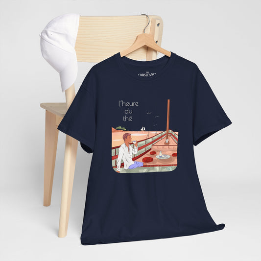 "L’heure du thé" - T-shirt unisexe 100% coton éco - responsable - The Corsicaner