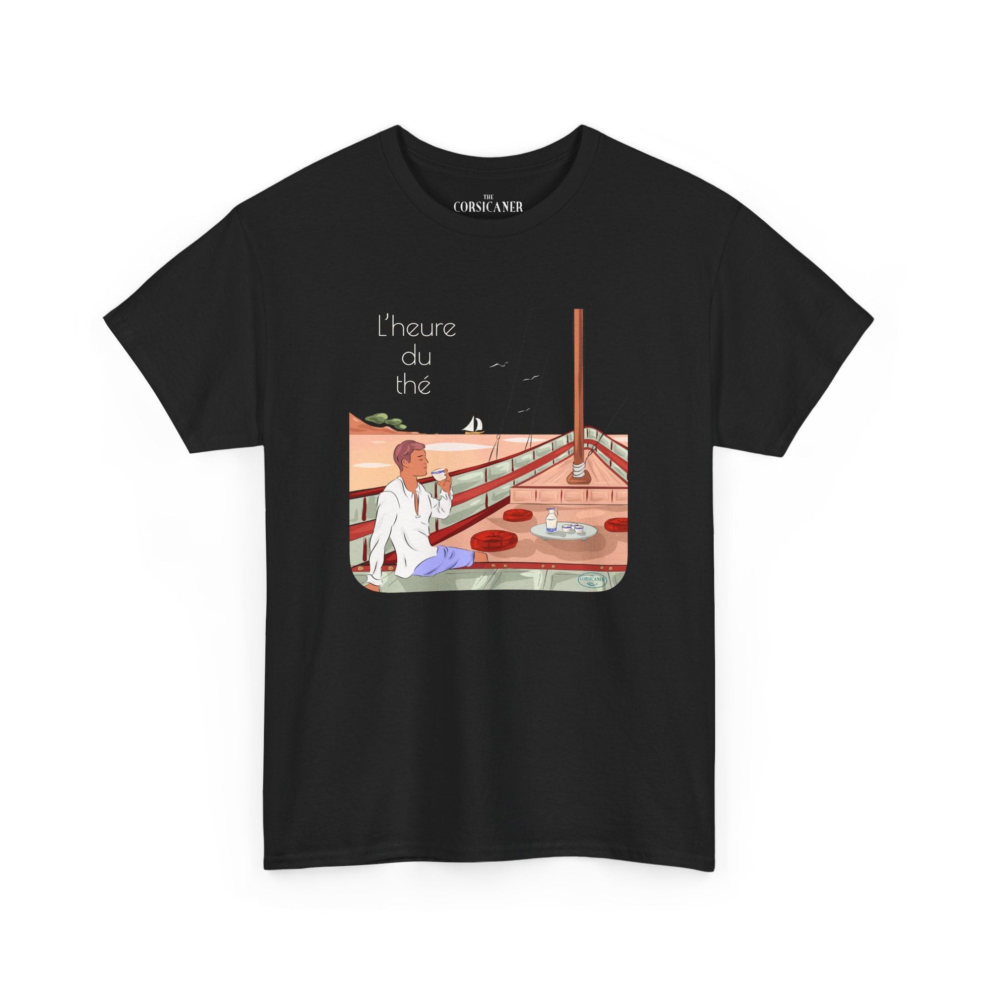 "L’heure du thé" - T-shirt unisexe 100% coton éco - responsable - The Corsicaner