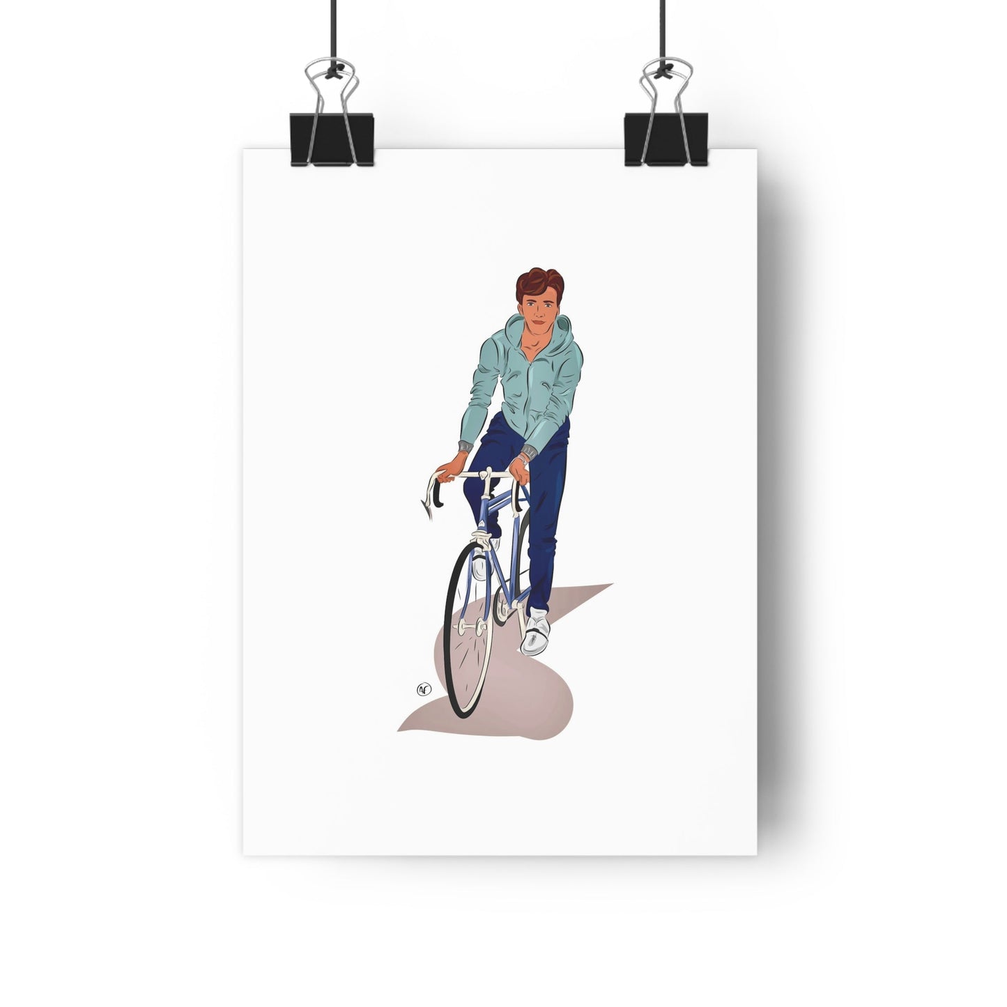 Mon portrait couleur dessiné à la main sur fond neutre - The Corsicaner