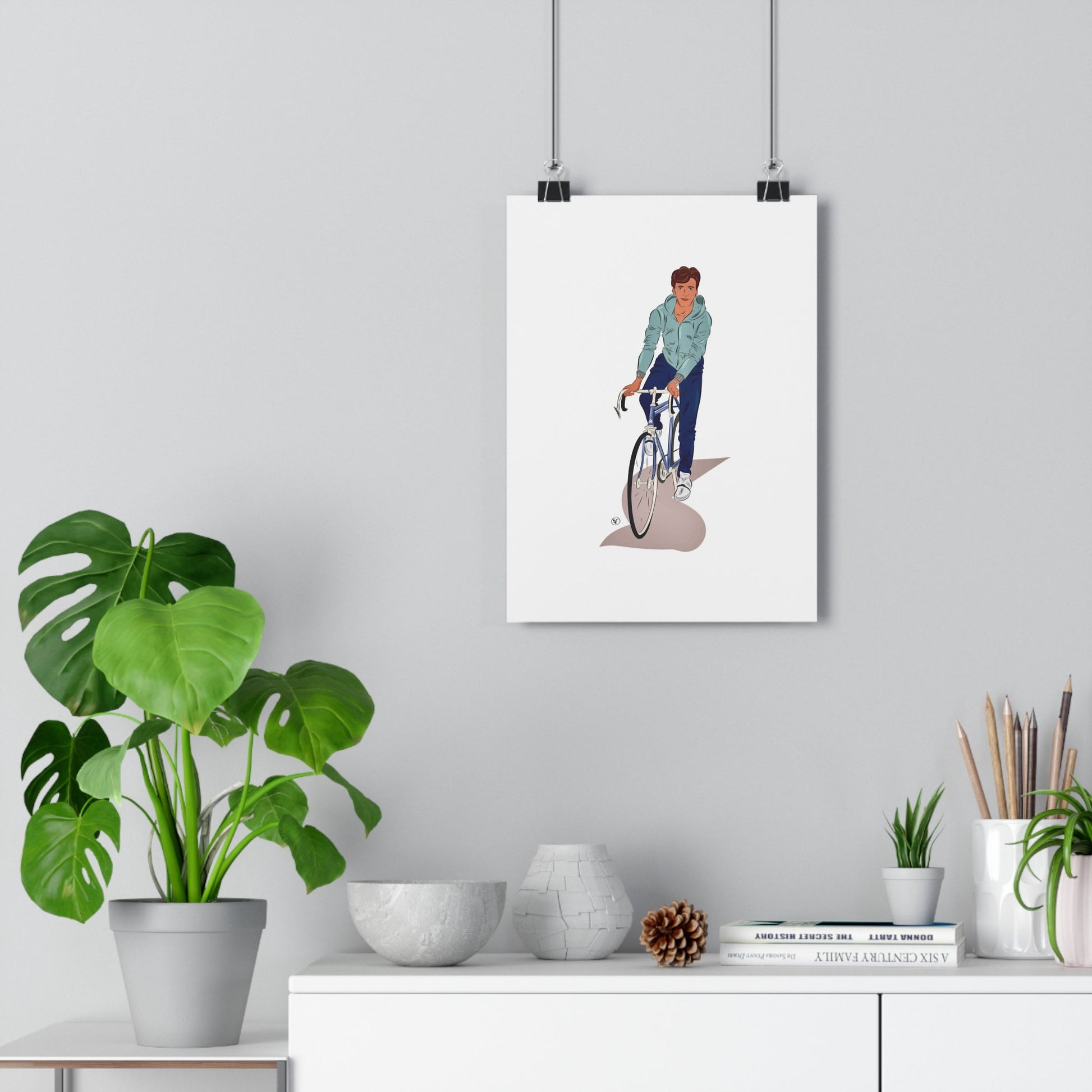 Mon portrait couleur dessiné à la main sur fond neutre - The Corsicaner